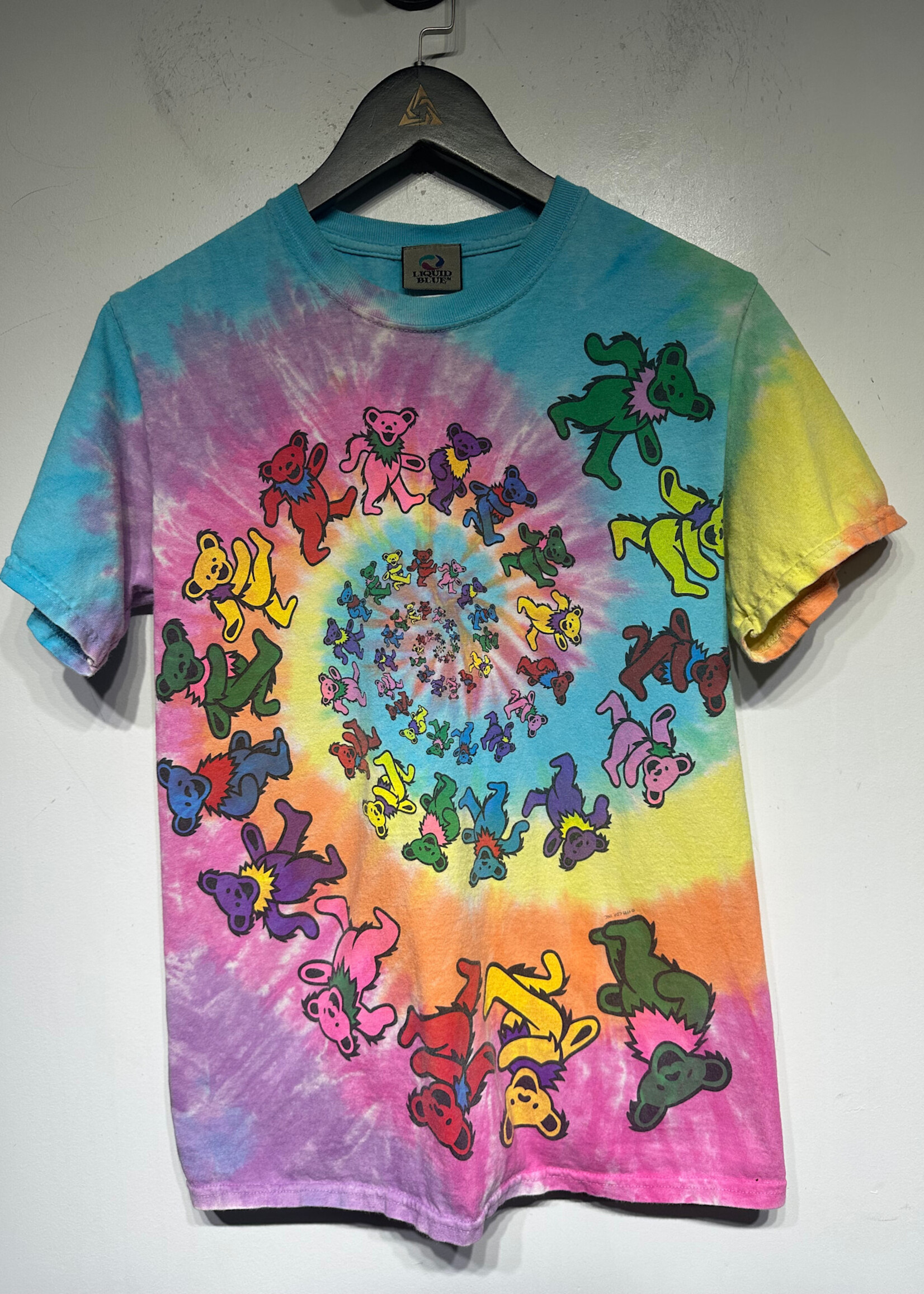 Grateful Dead Spiral Bear Dyed Graphic Tee Masc S