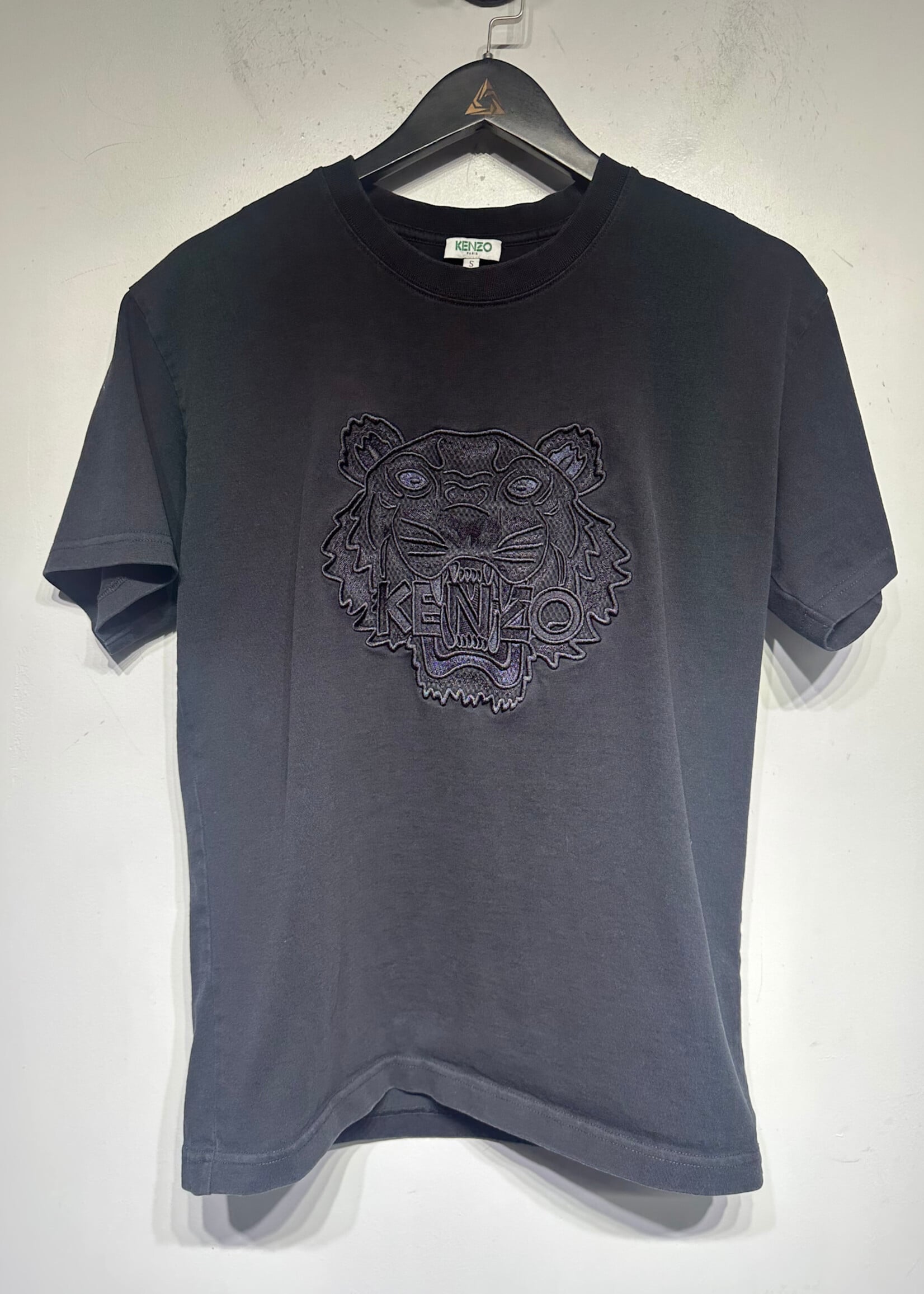 Kenzo BLack Embroidered Logo Tee S