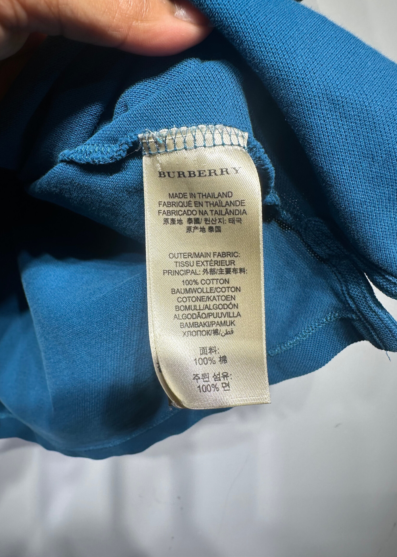 Burberry Brit Dark Teal SL Polo L Masc