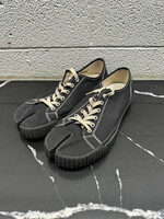 Maison Margiela Black Tabi Rubber Sole Sneakers Masc 12