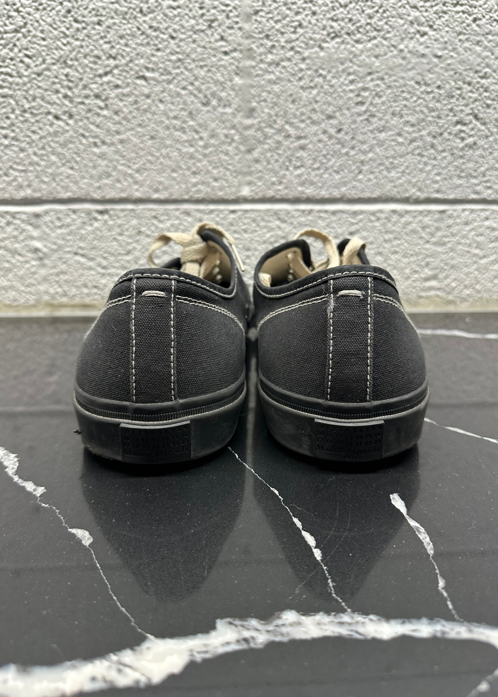 Maison Margiela Black Tabi Rubber Sole Sneakers Masc 12