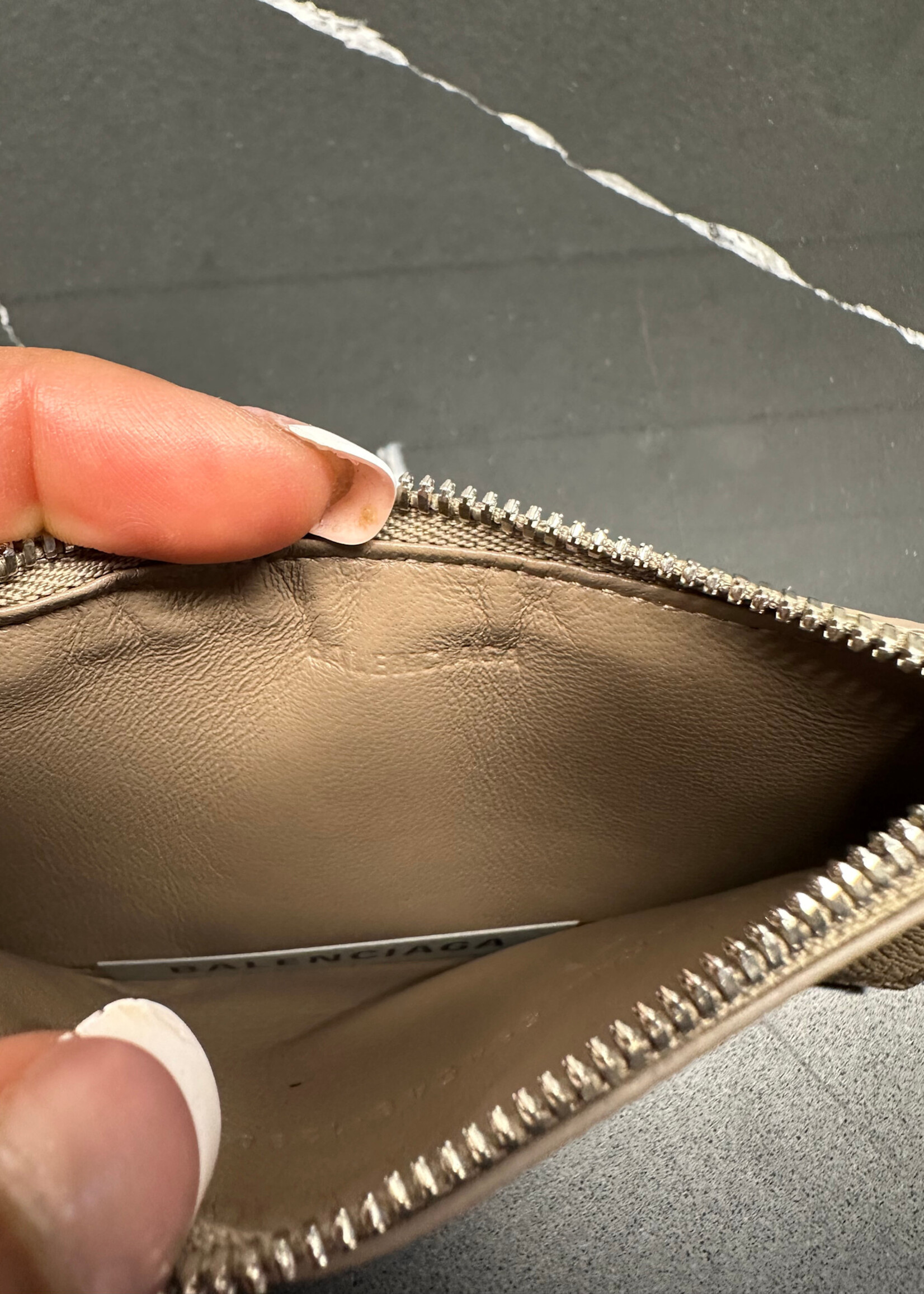 Balenciaga Tan Strap Wallet