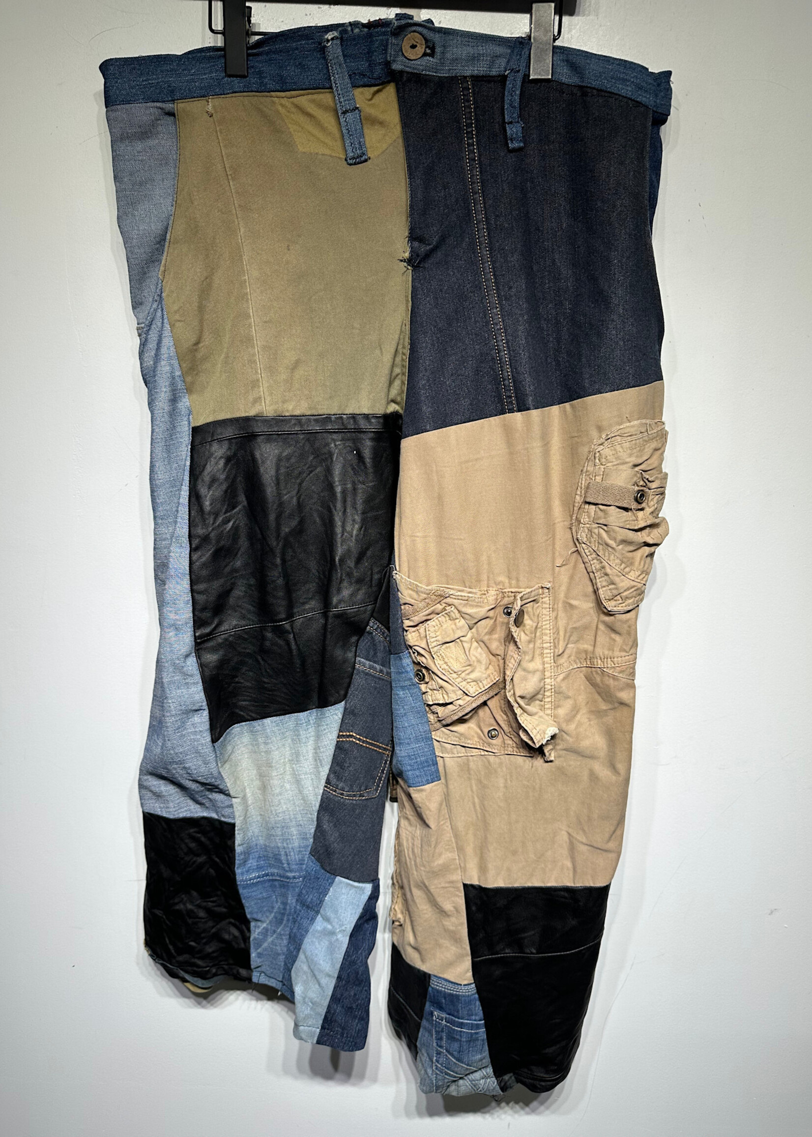 P4THW4YS Patchwork Wide Leg Pants Unisex 40