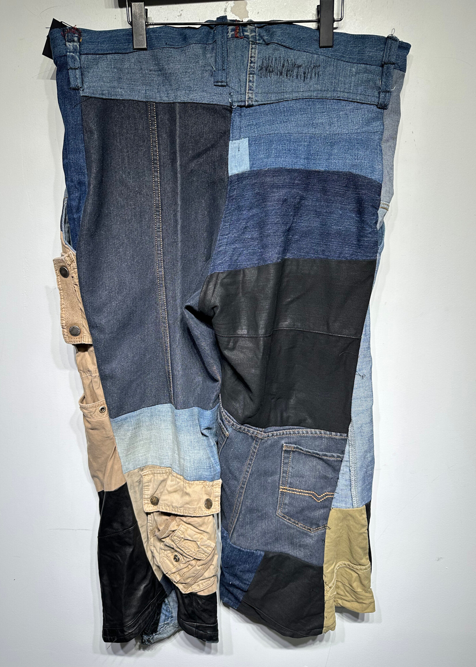 P4THW4YS Patchwork Wide Leg Pants Unisex 40