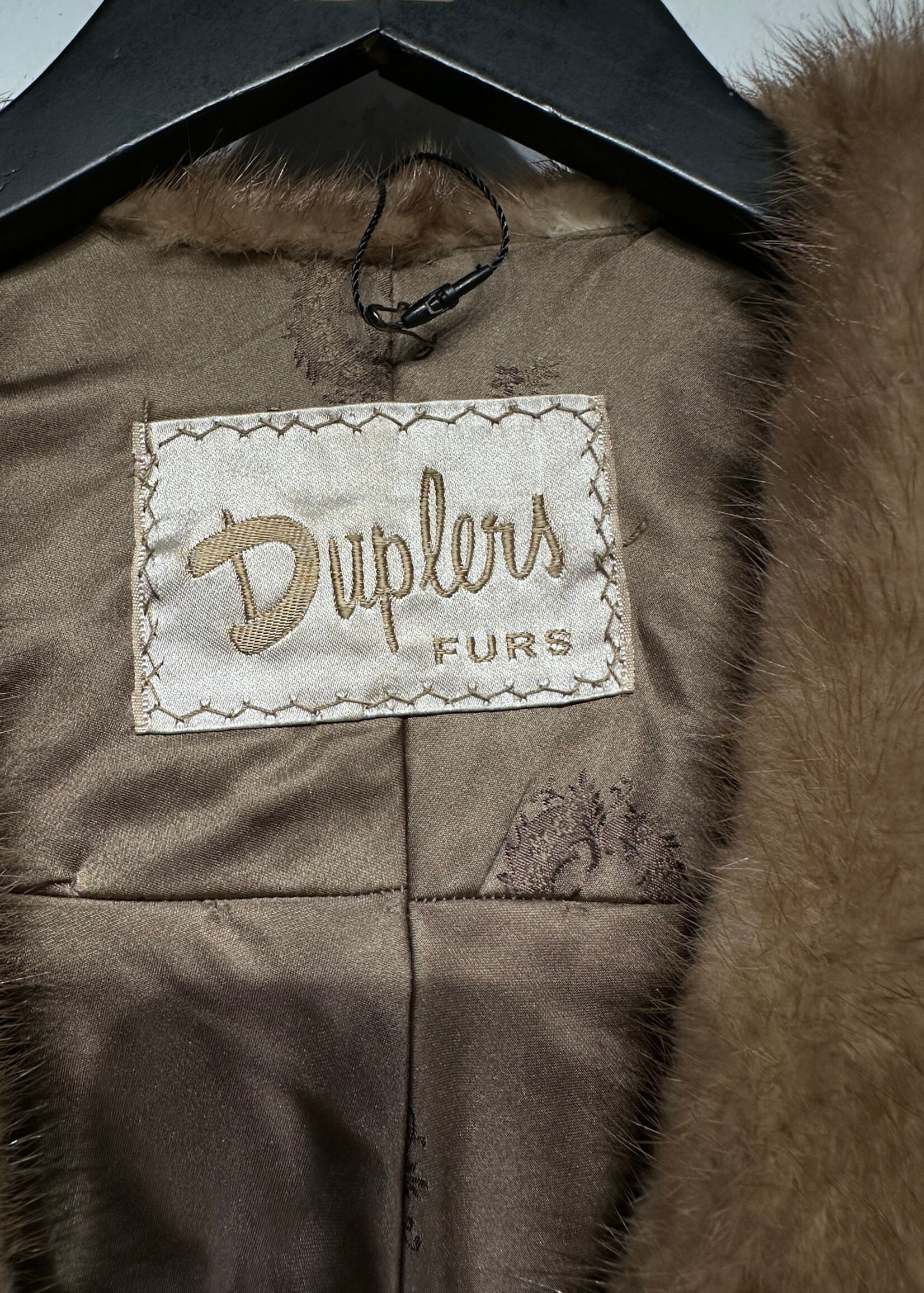 Duplers Vintage Fur Shawl OS