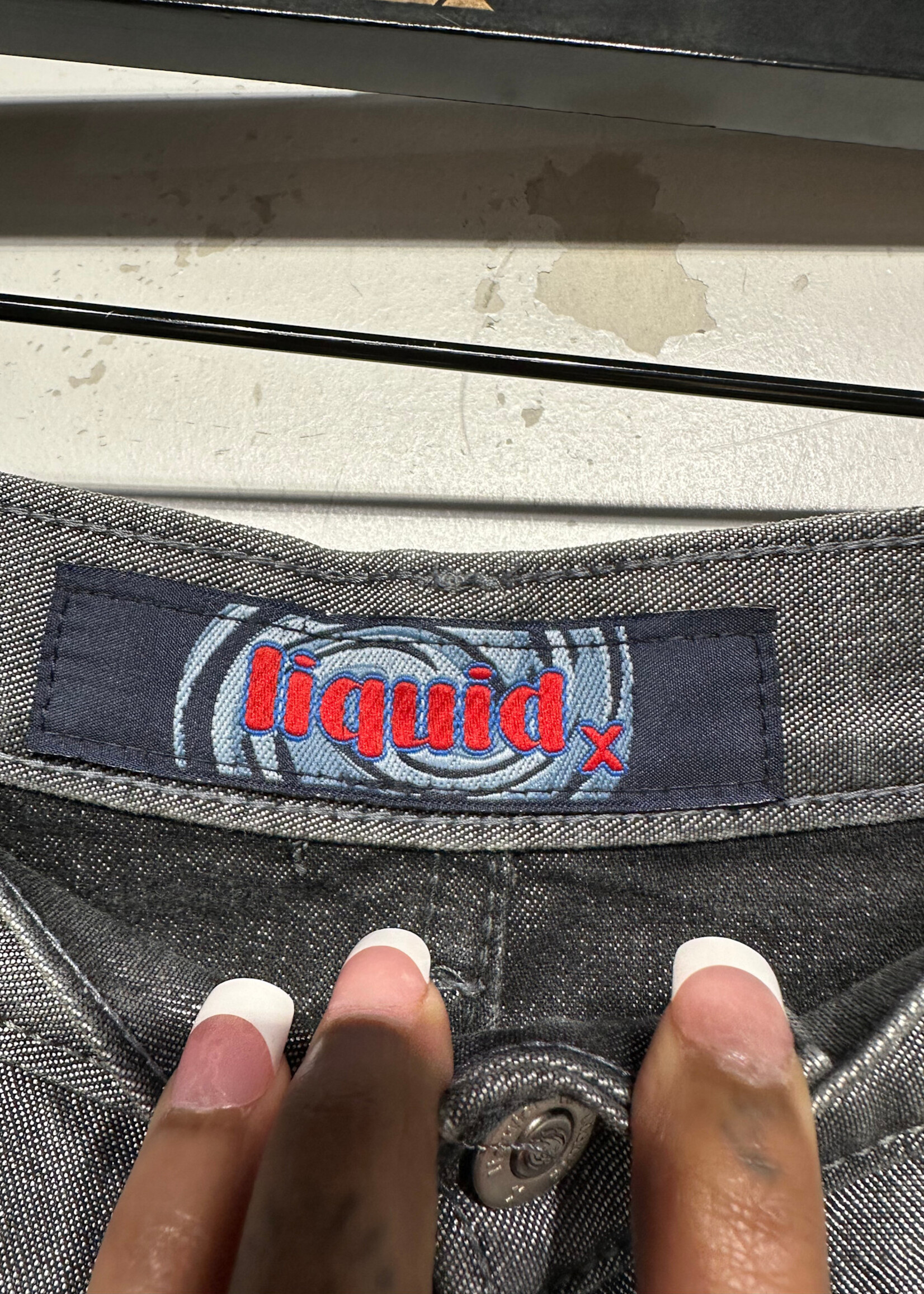 Liquid X Y2K Silver Flare Pants 26