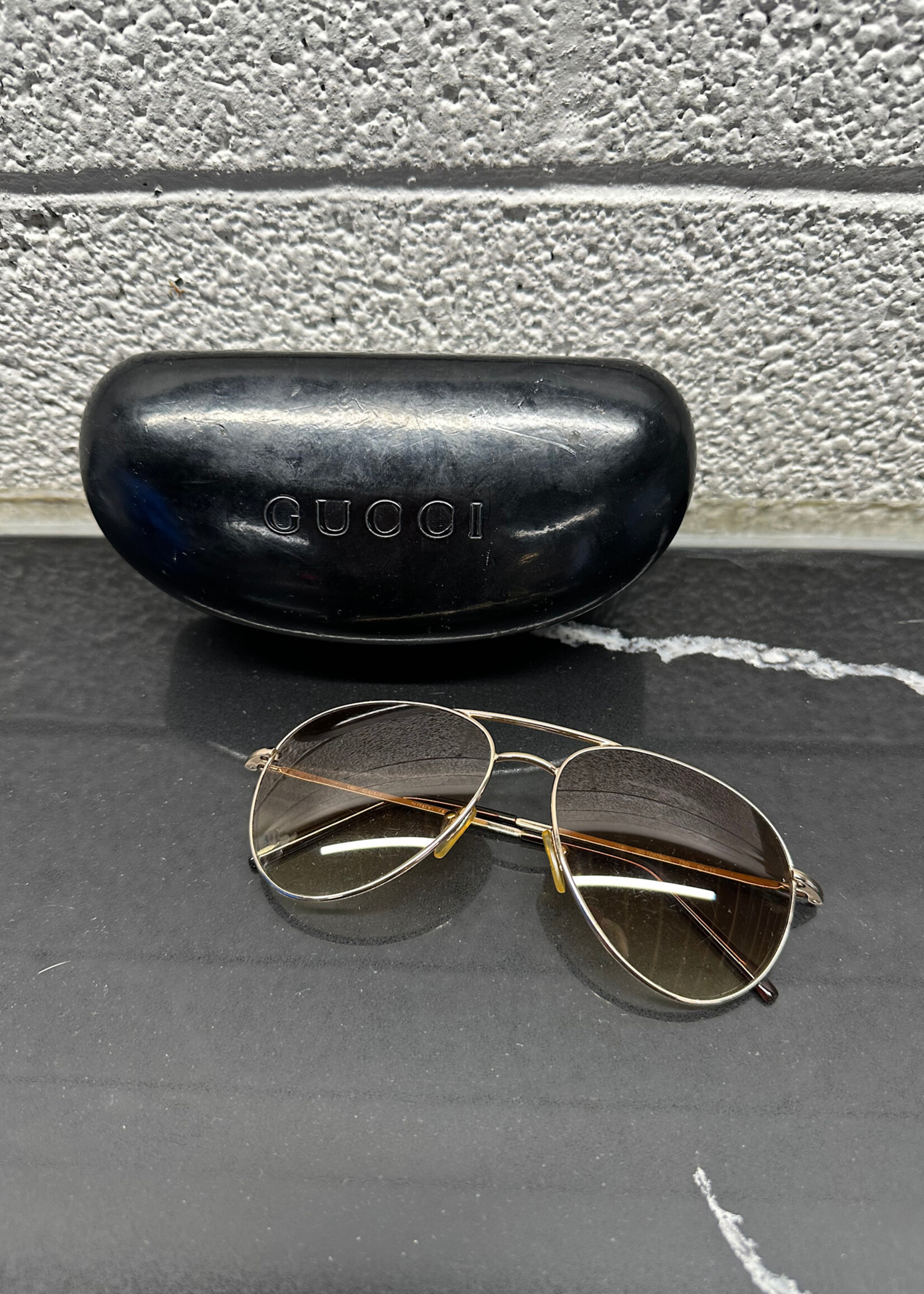 Gucci GG1287 Aviator Glasses W CASE AS IS