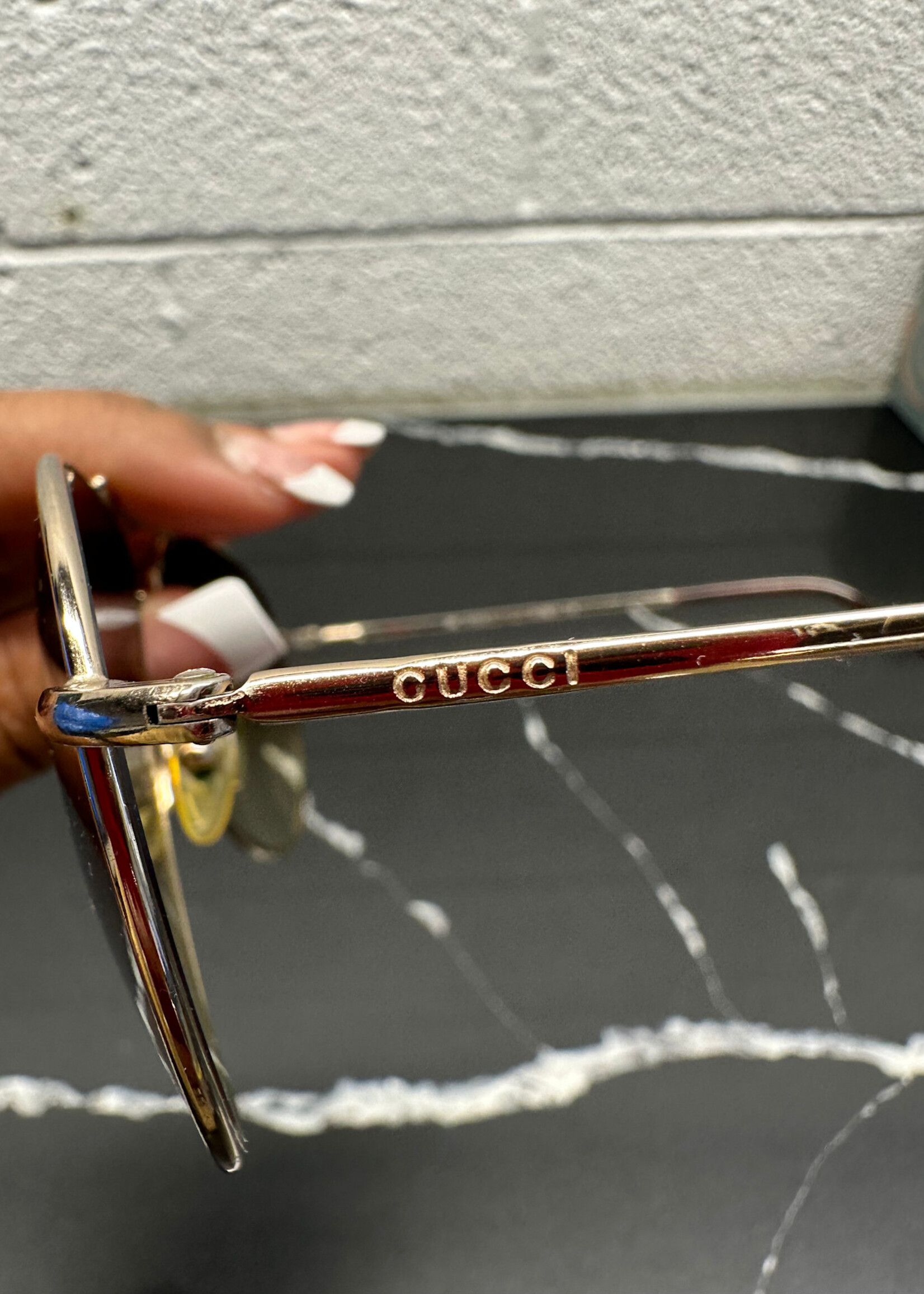 Gucci GG1287 Aviator Glasses W CASE AS IS