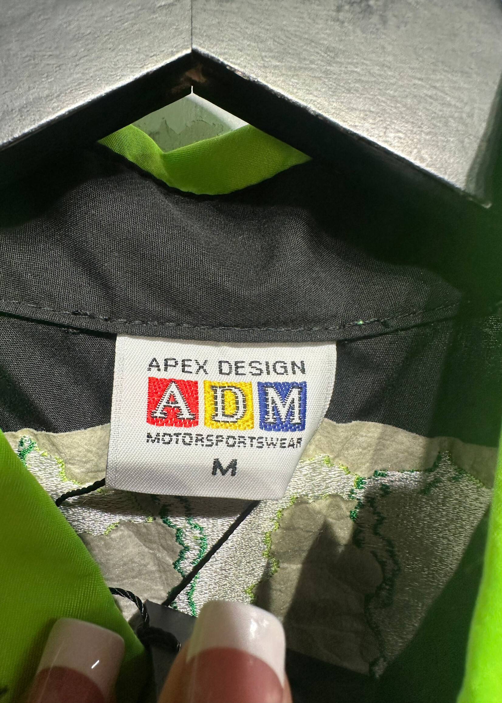 ADM Monster Energy Black Green Racing Jersey Masc M