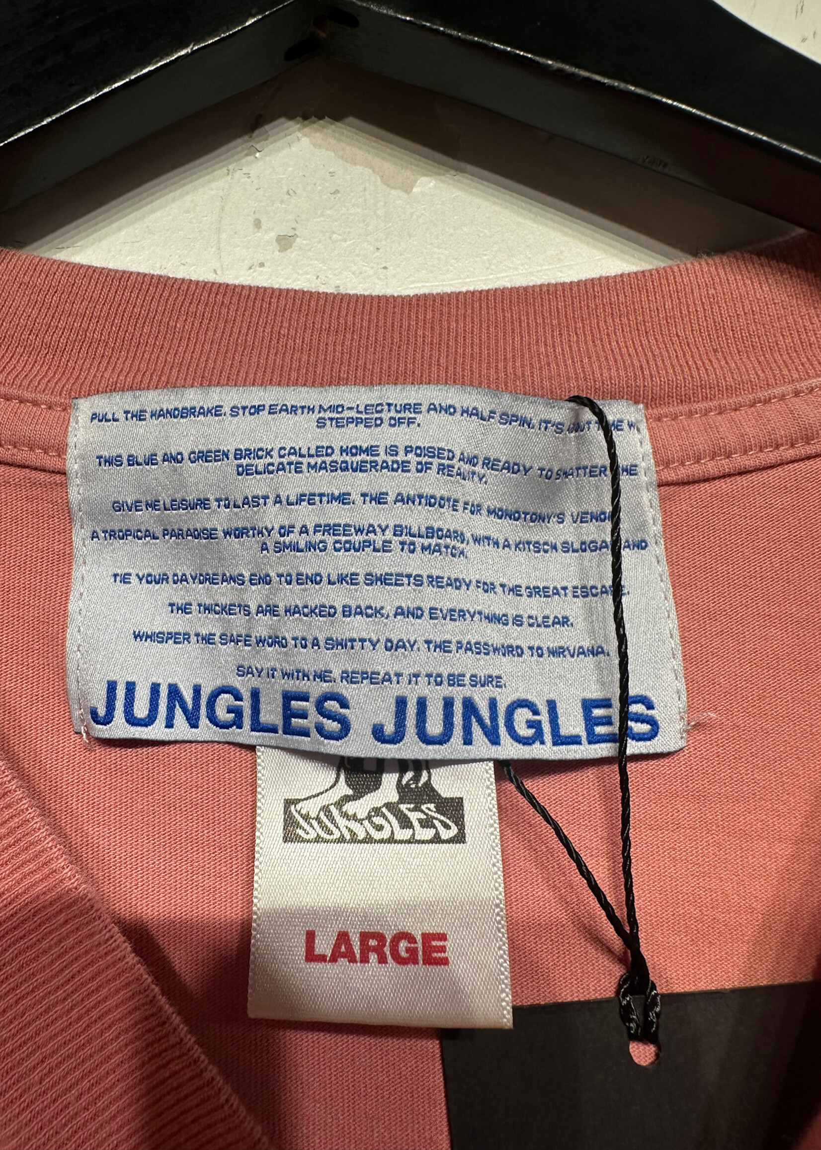 Jungles Jungles Tranquilo Pink Tee L