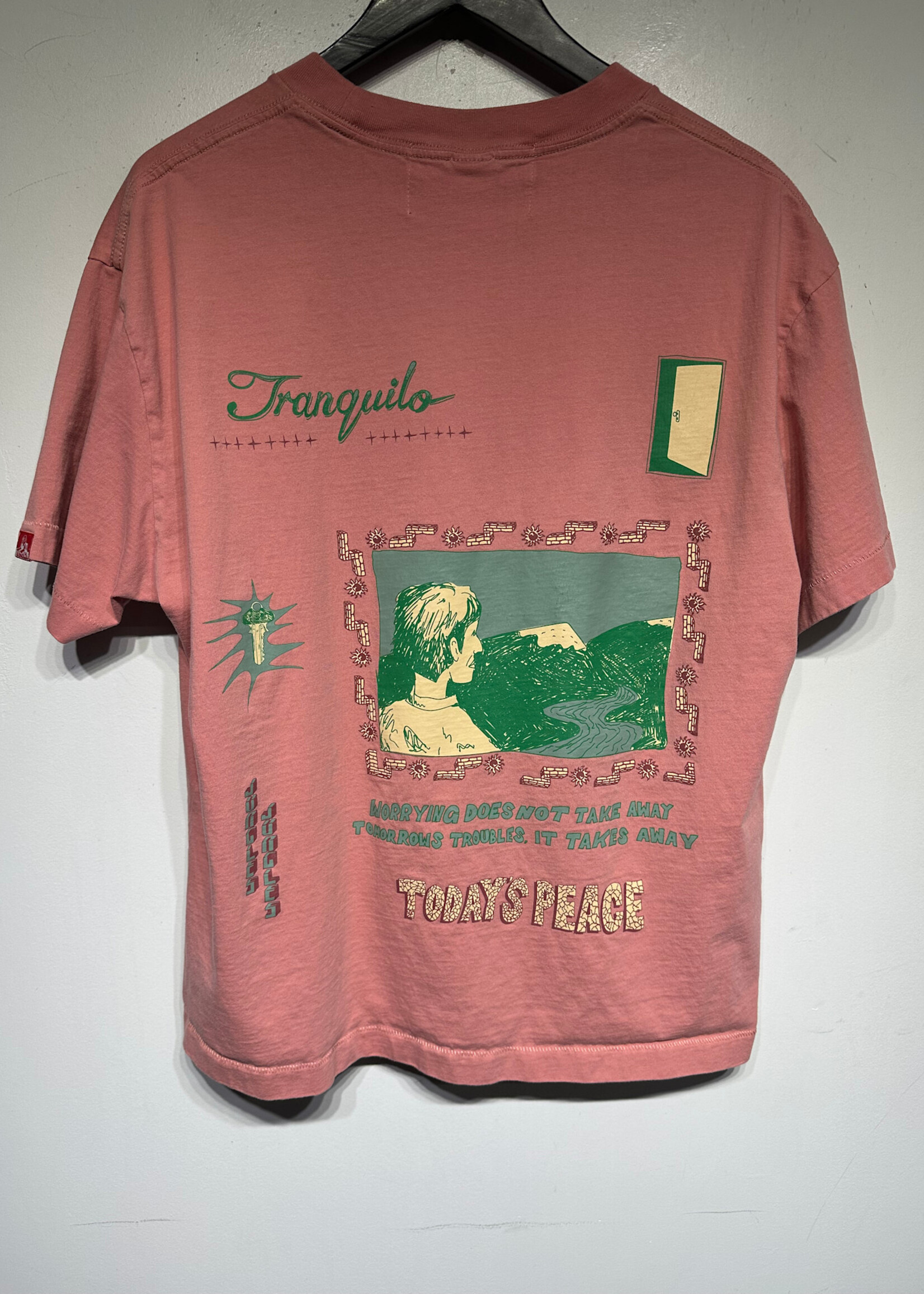 Jungles Jungles Tranquilo Pink Tee L