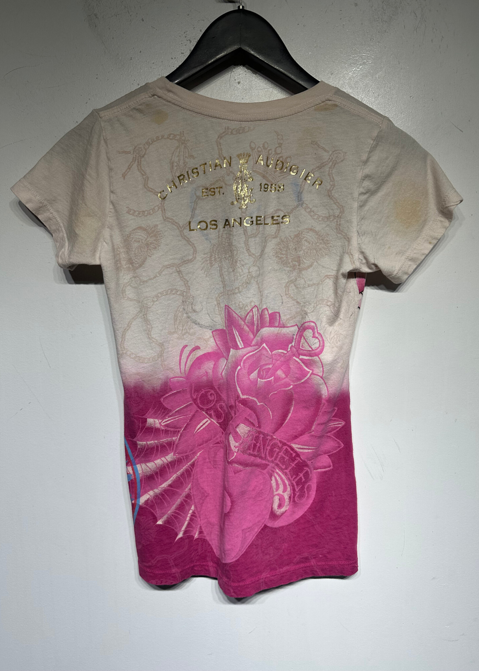 Christian Audigier Los Angeles Y2K Tee Fem S