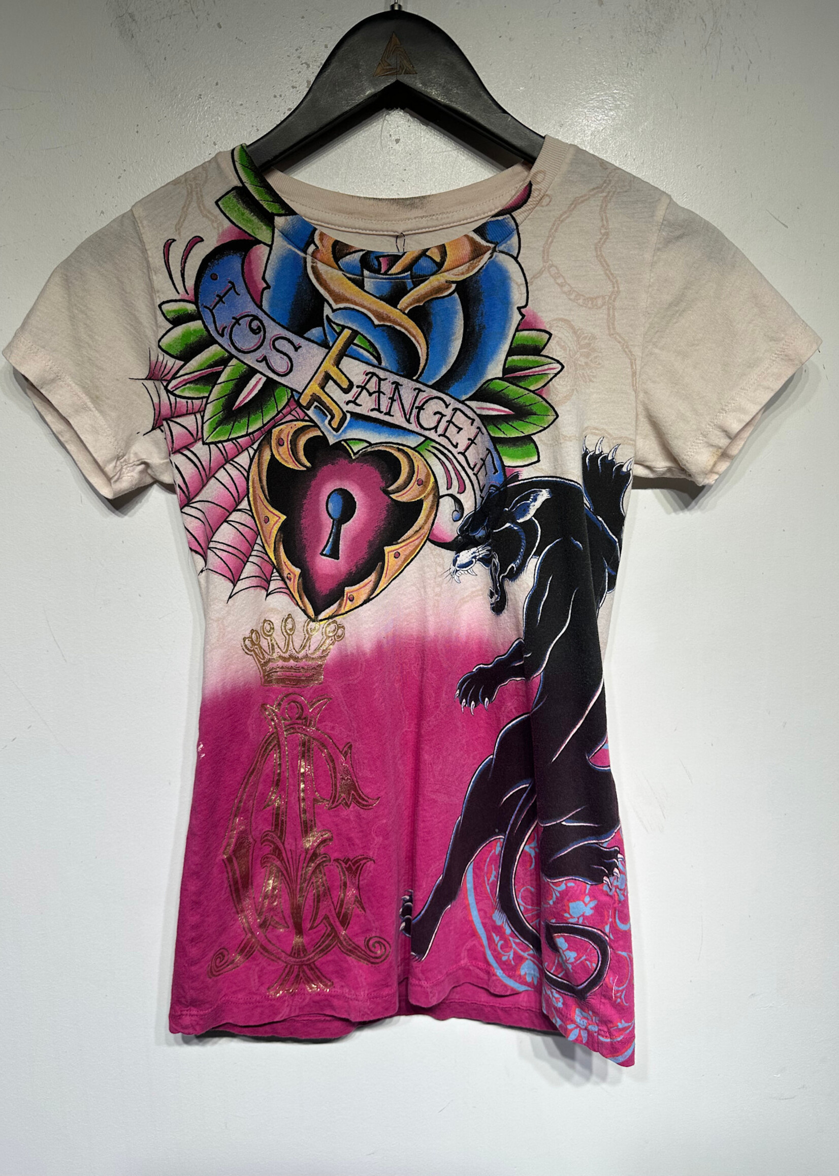 Christian Audigier Los Angeles Y2K Tee Fem S
