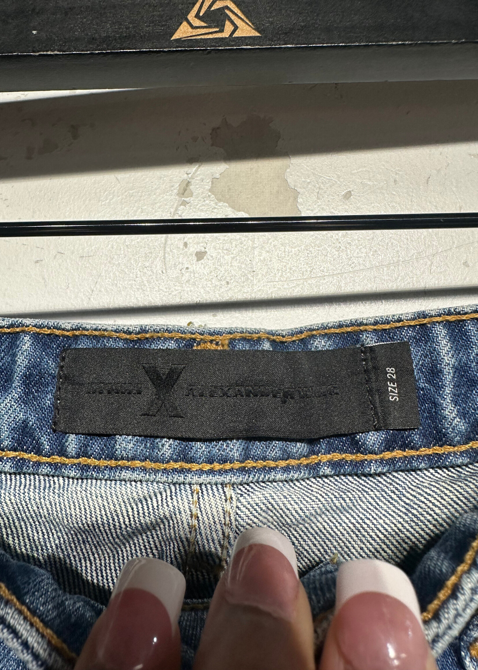 Alexander Wang Mid Wash Denim Shorts 28