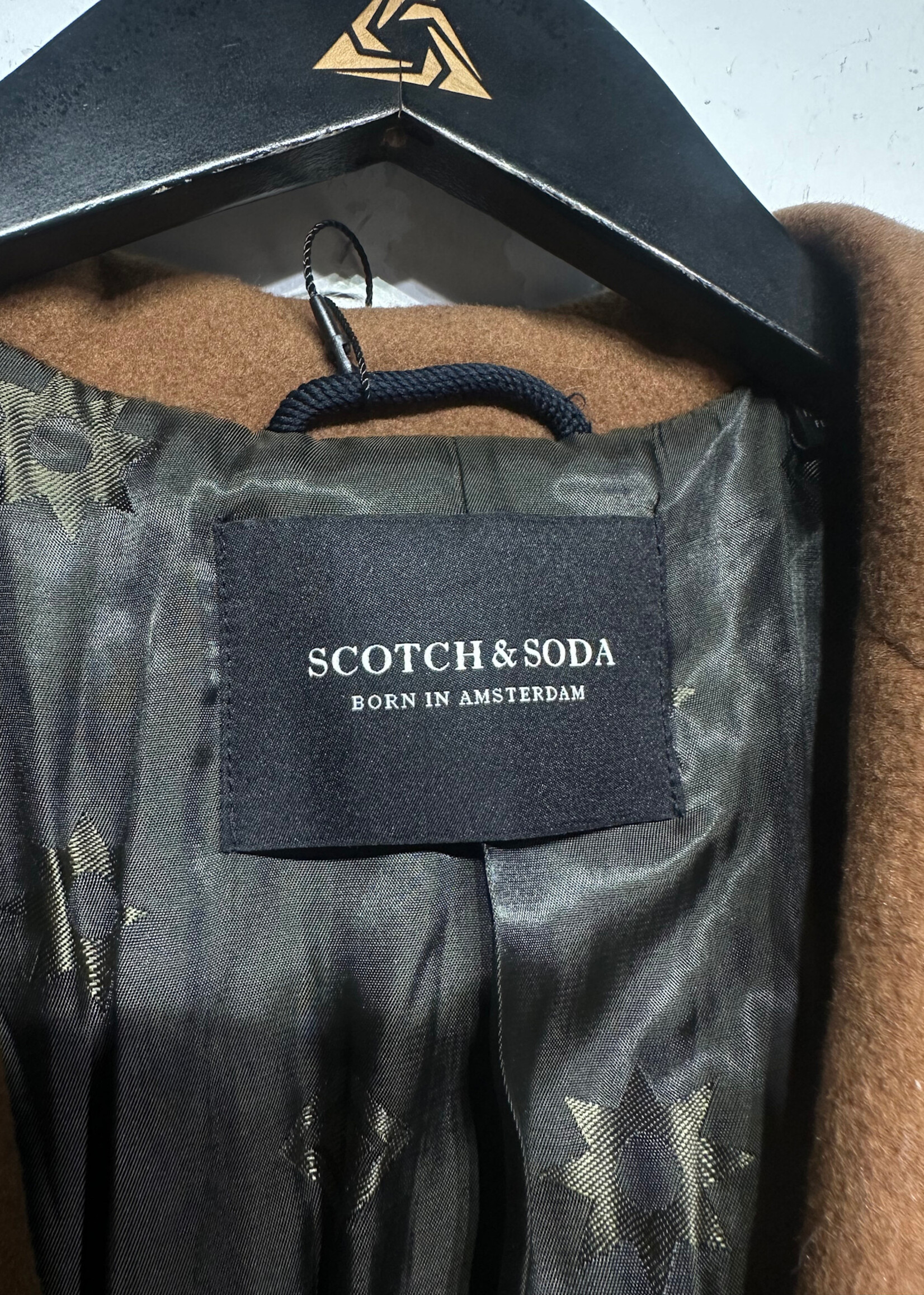 Scotch & Soda Camel Coat Masc L