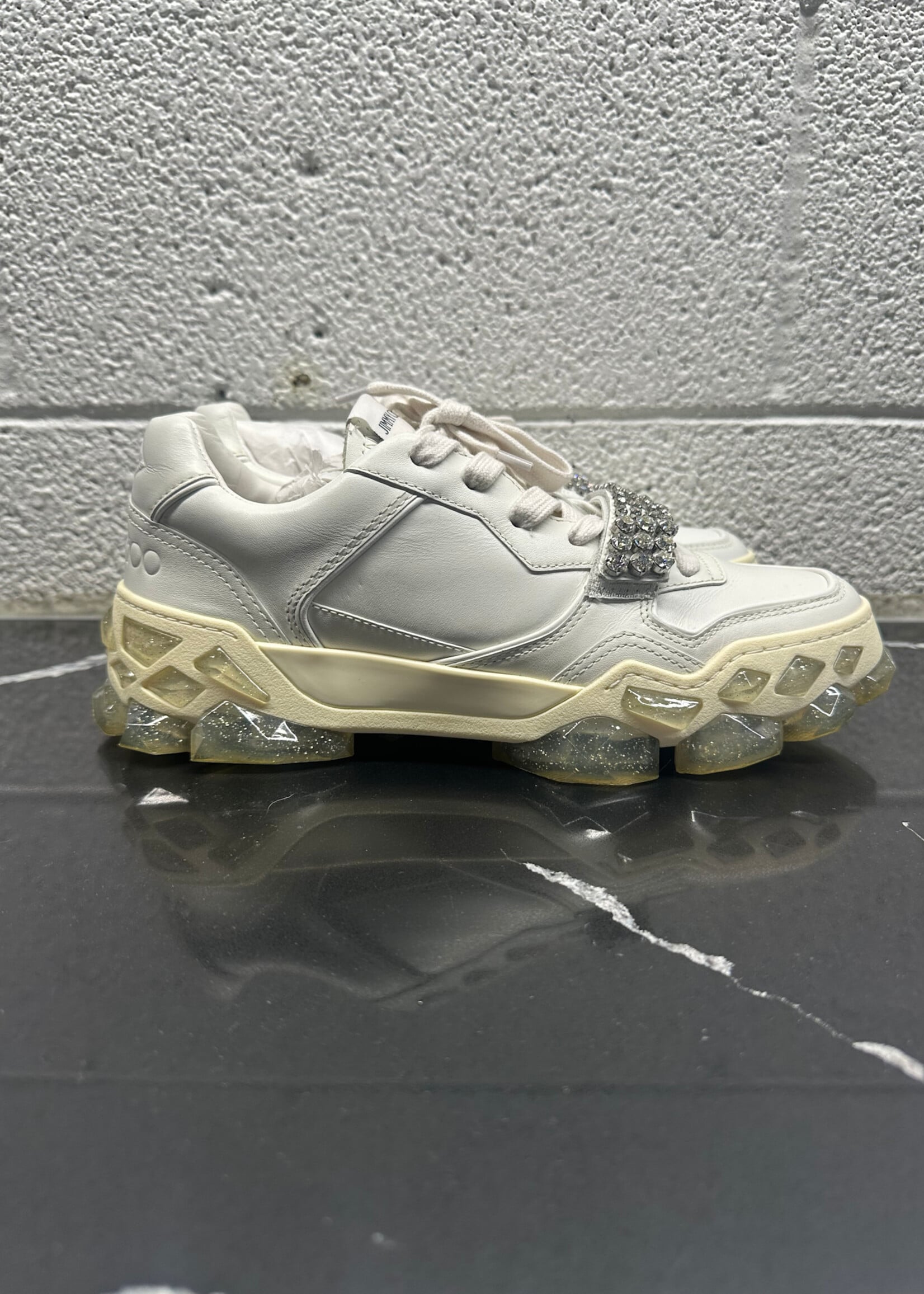 Jimmy Choo Diamond Strap Lace Sneakers Fem 8