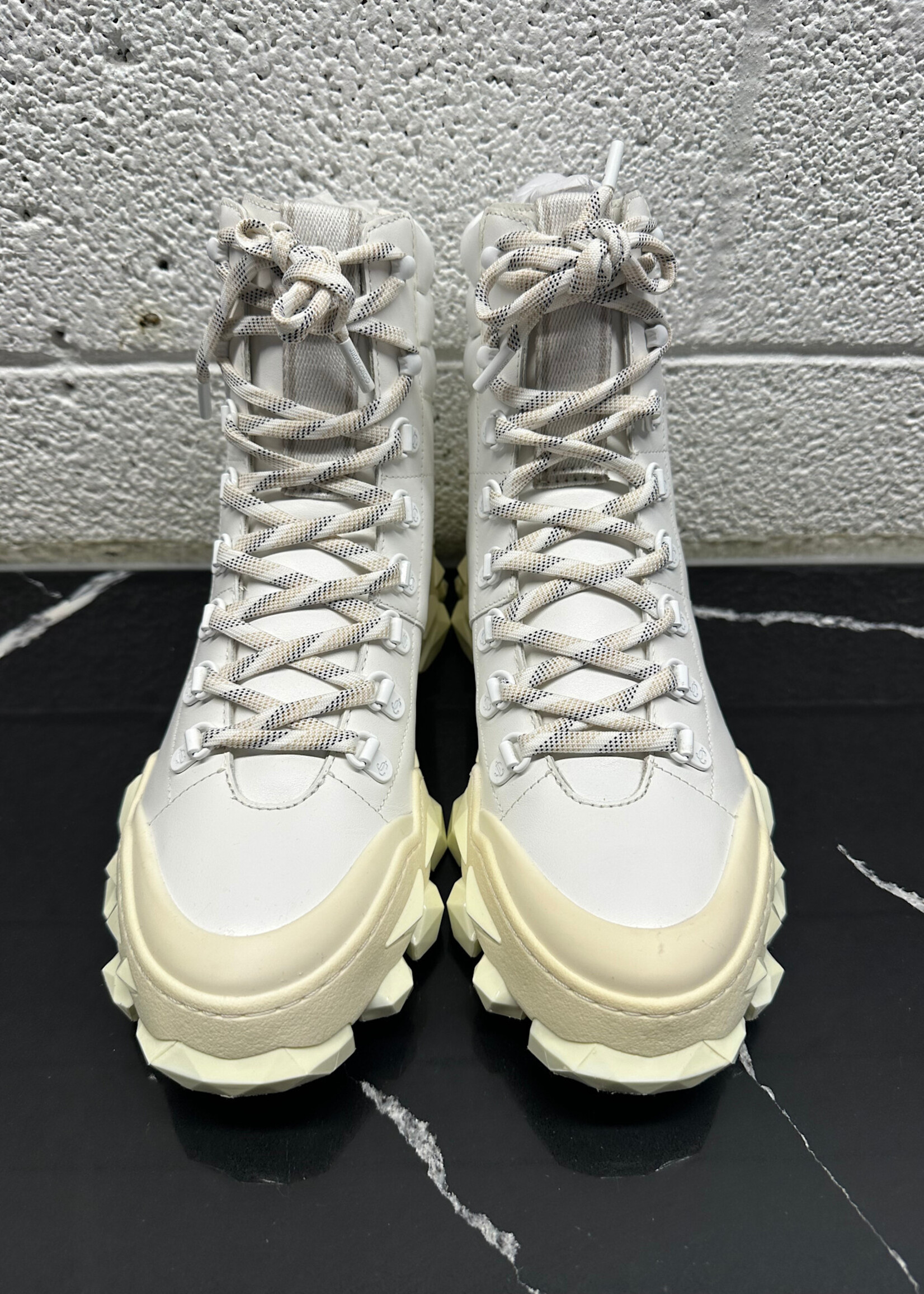 Jimmy Choo Diamond X Hike White Boots 8 Fem