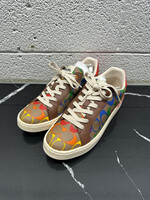 Coach Rainbow Brown Mongram Sneakers 8.5 Fem