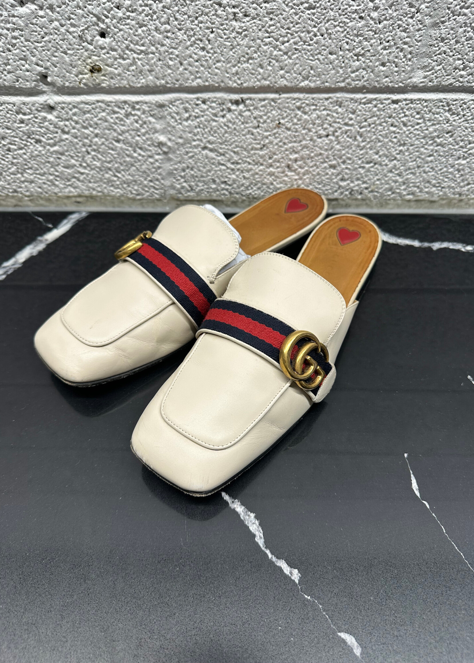 Gucci Peyton Marmont GG Mule Slides Fem 9.5