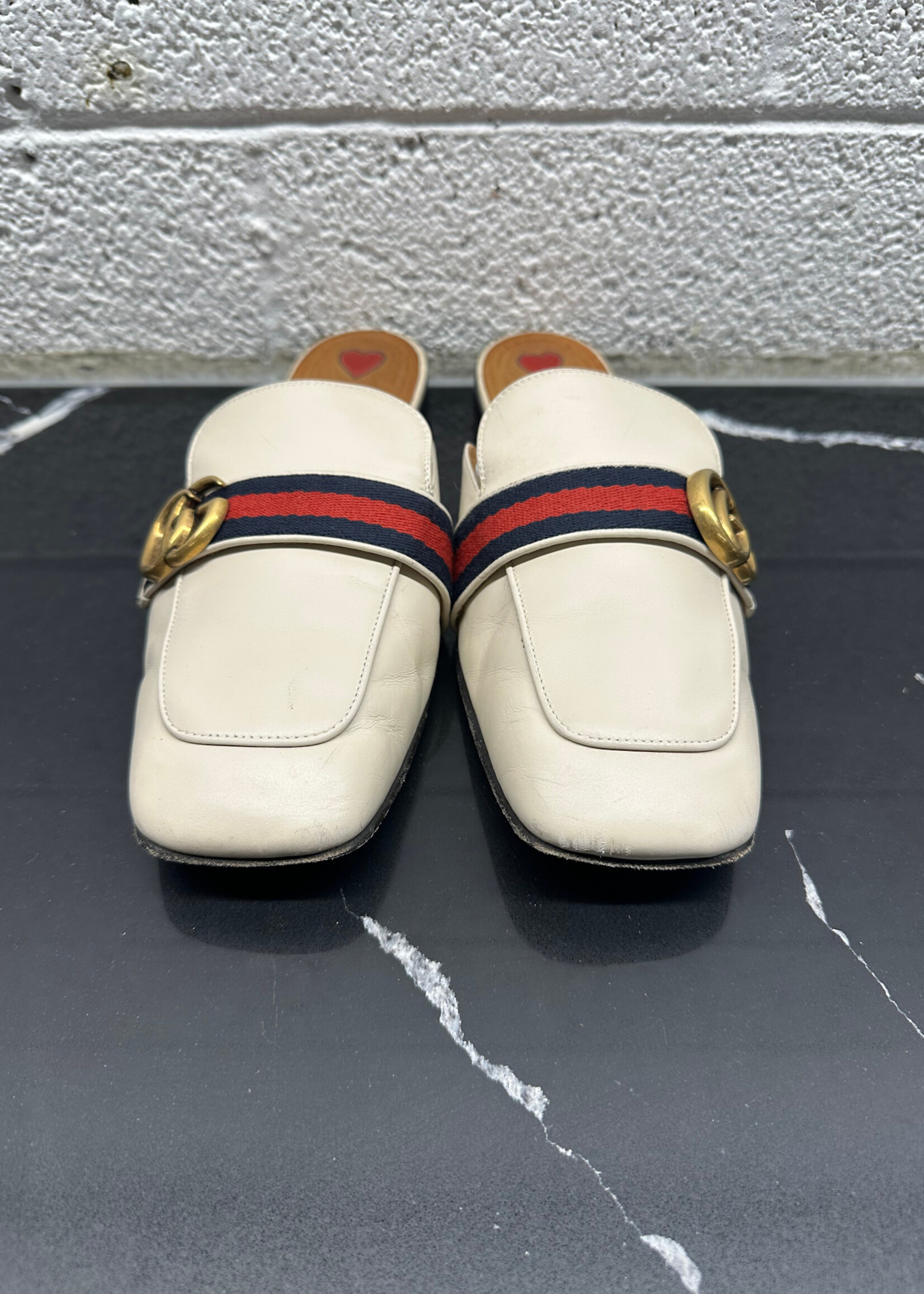 Gucci Peyton Marmont GG Mule Slides Fem 9.5