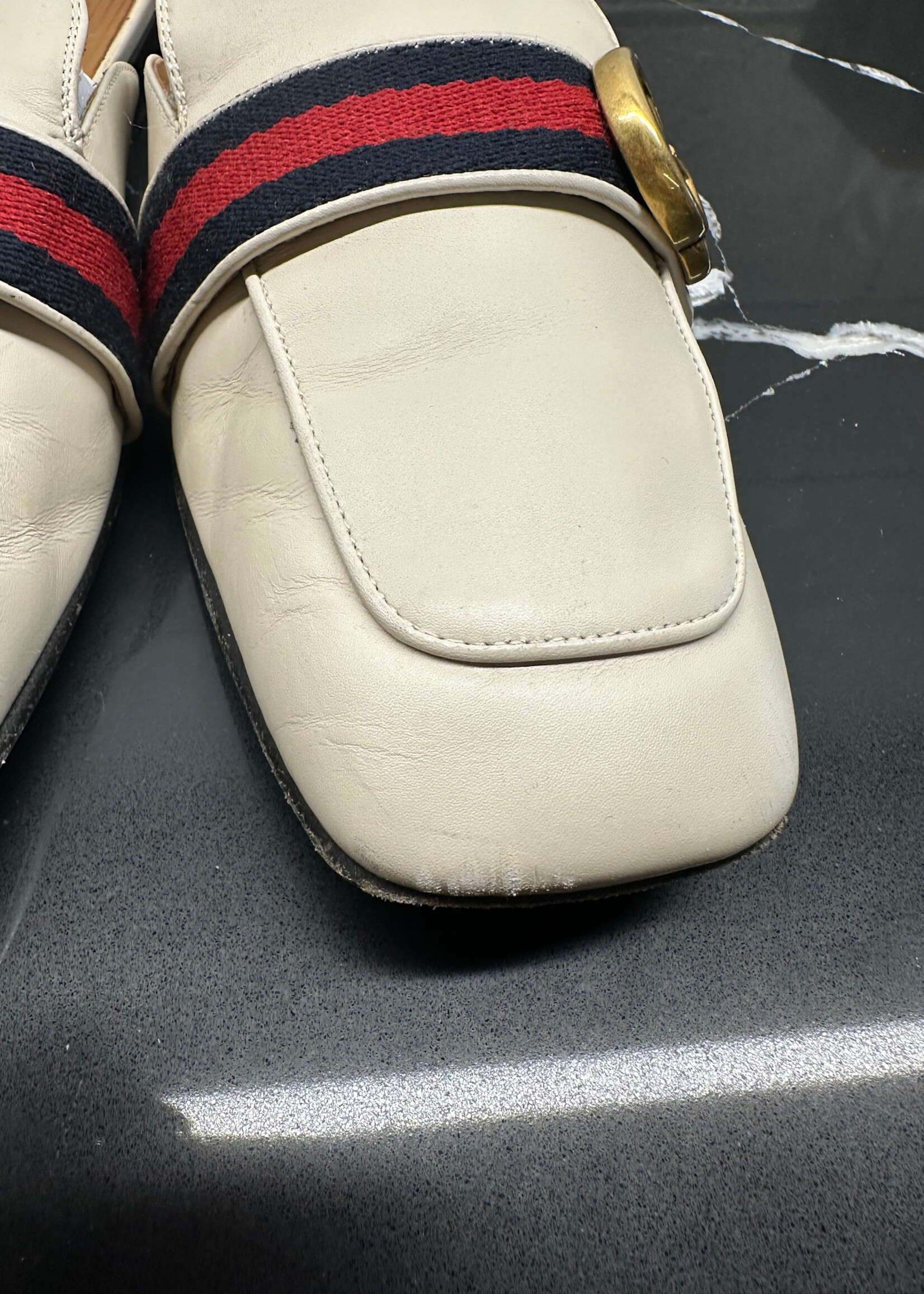 Gucci Peyton Marmont GG Mule Slides Fem 9.5