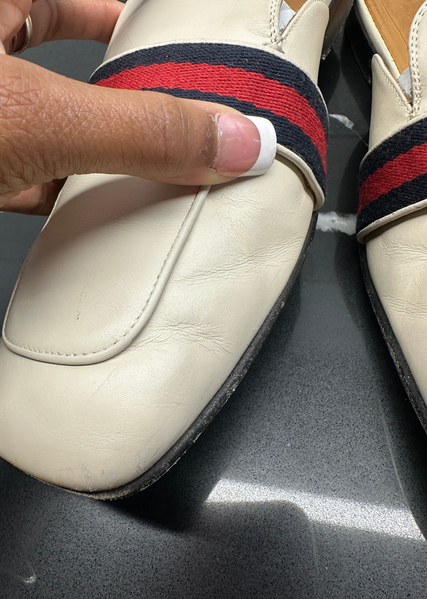 Gucci Peyton Marmont GG Mule Slides Fem 9.5