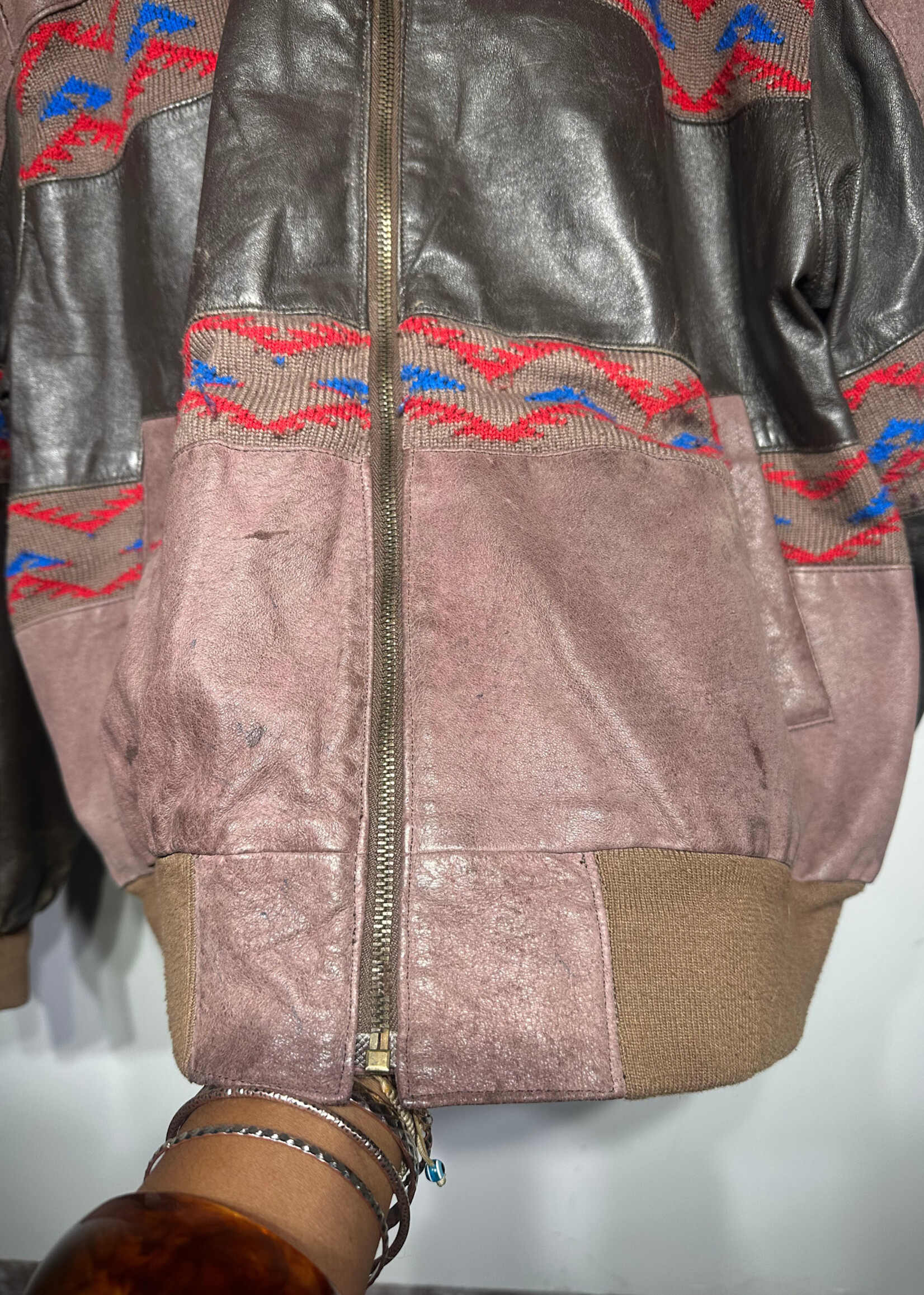 Outlaws Leathers Brown Jacket As Is XL