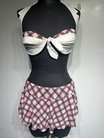 I Am Gia X Rated Pink Plaid 2PC S