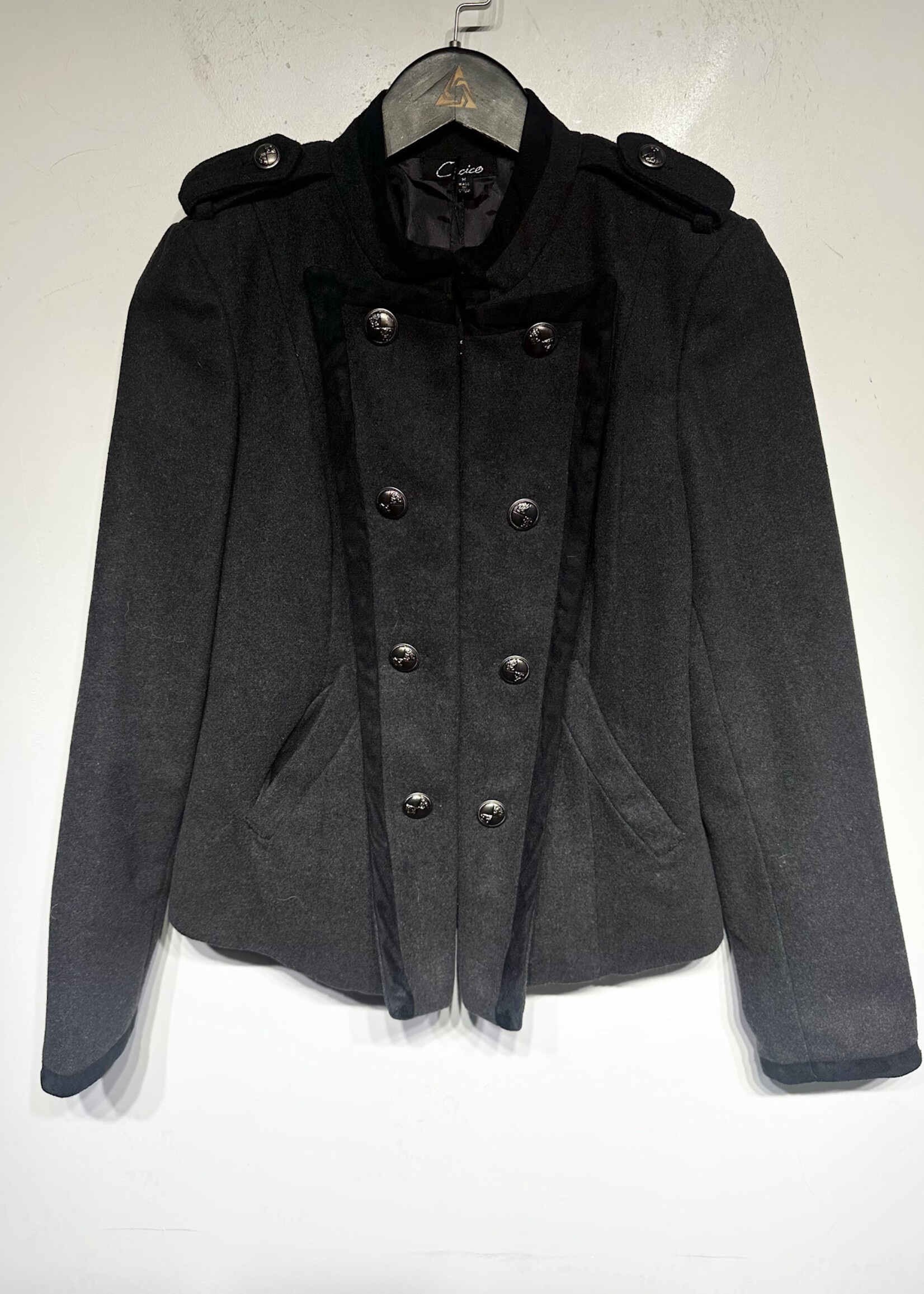 Cecico Dark Grey Napoleon Jacket Fem M