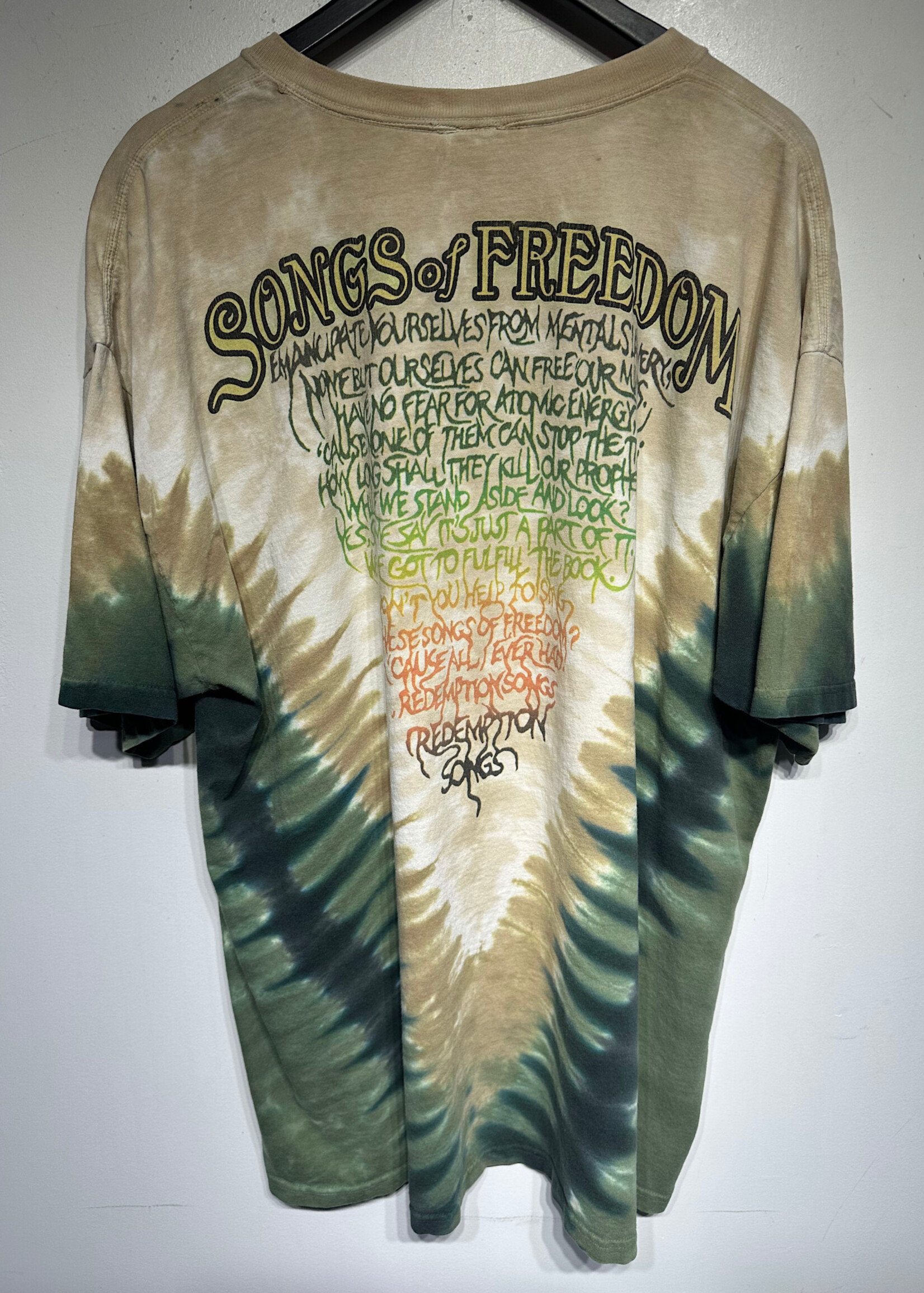 Bob Marley Songs Of Freedom Tan Green XXXL