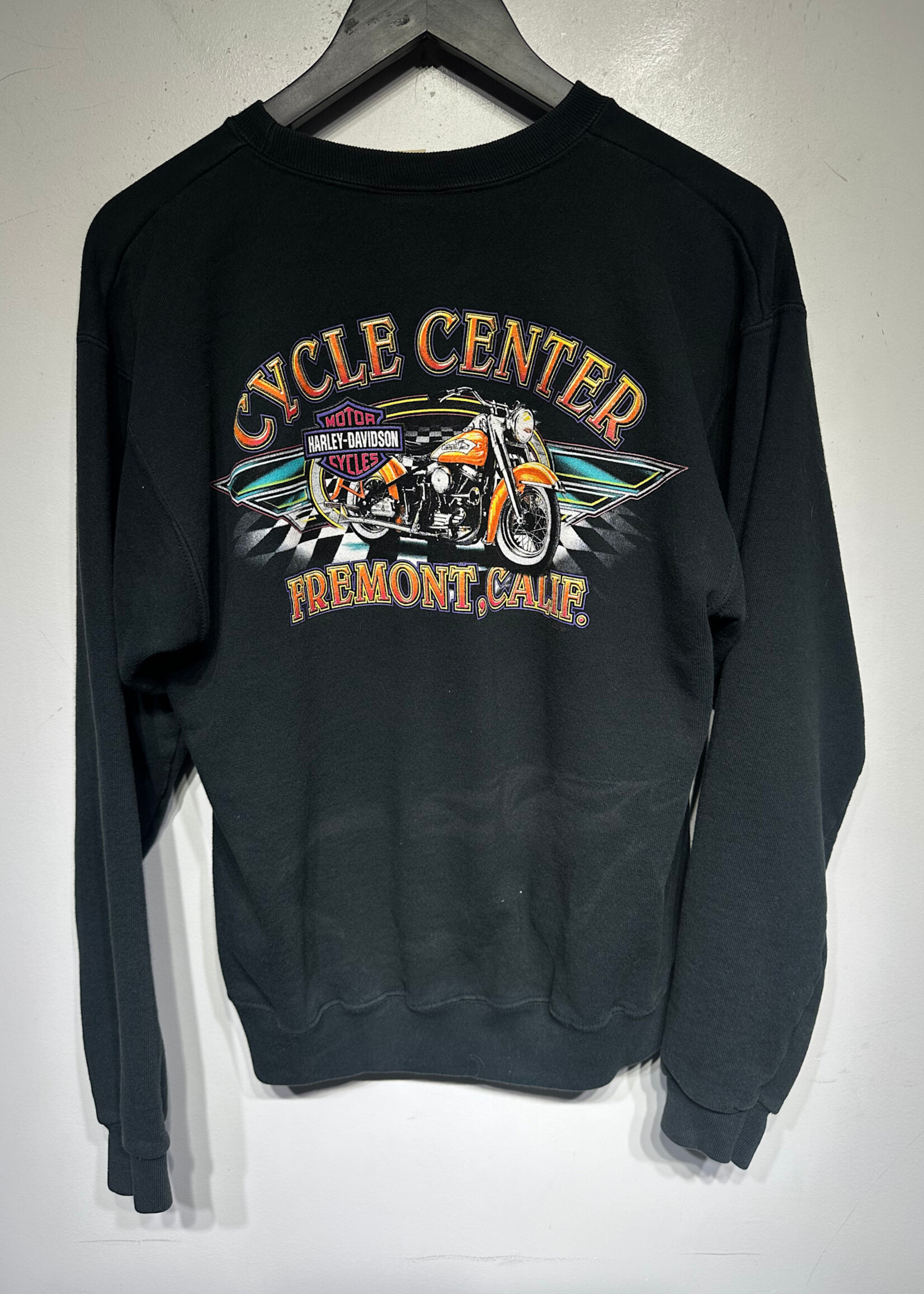 Harley Fremont CA 1999 Black Moto Sweater M