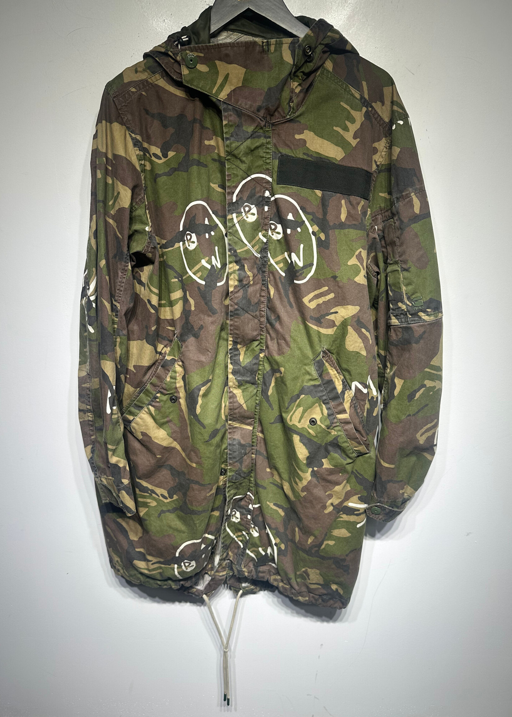 Gstar Camo Parka Jacket Masc L