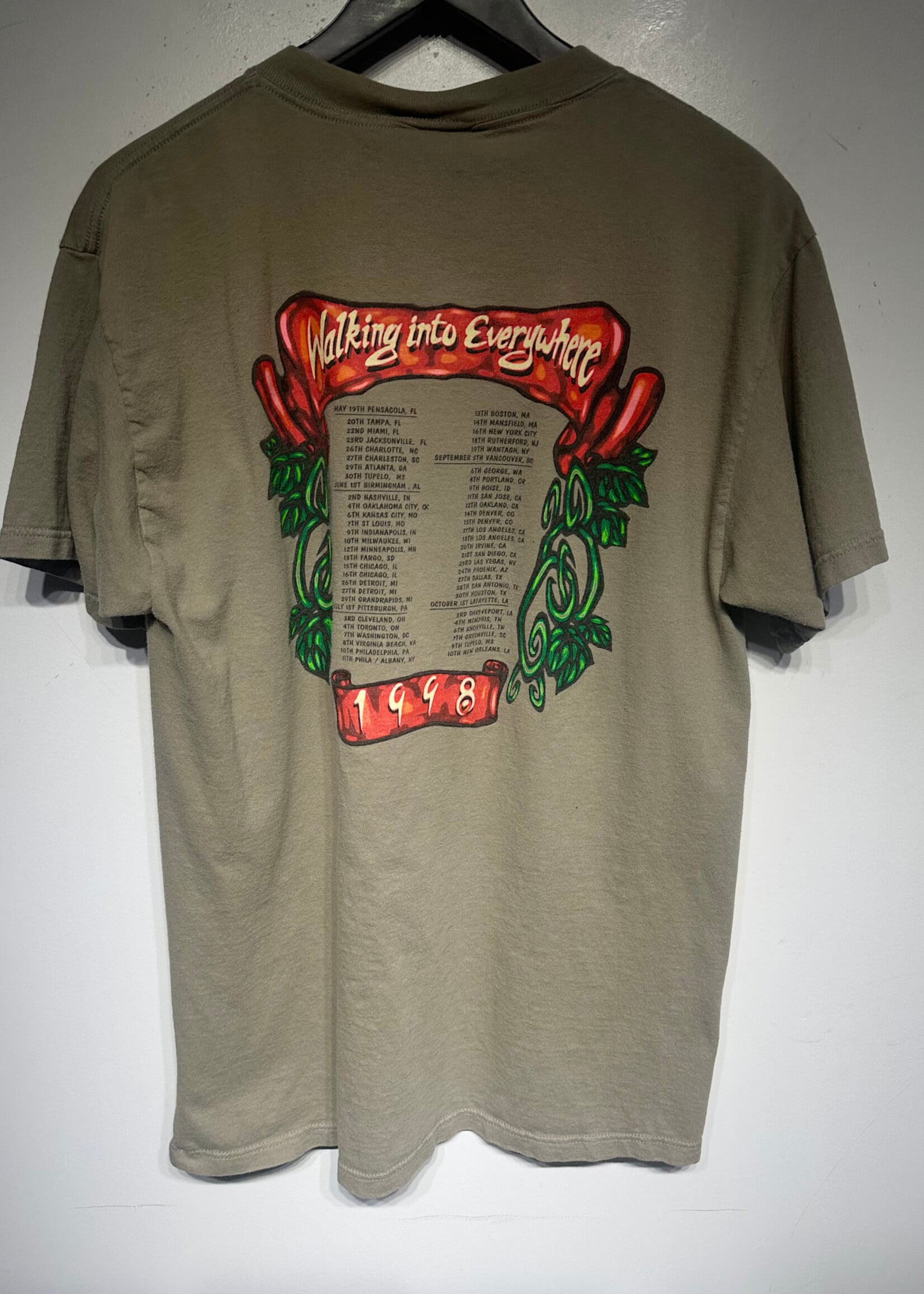 Page & Plant 98 Tan Tour Tee L