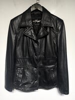 Maxima Wilsons Black Leather Blazer Fem S