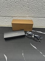 Burberry Grey / Black Clear Lense Glasses