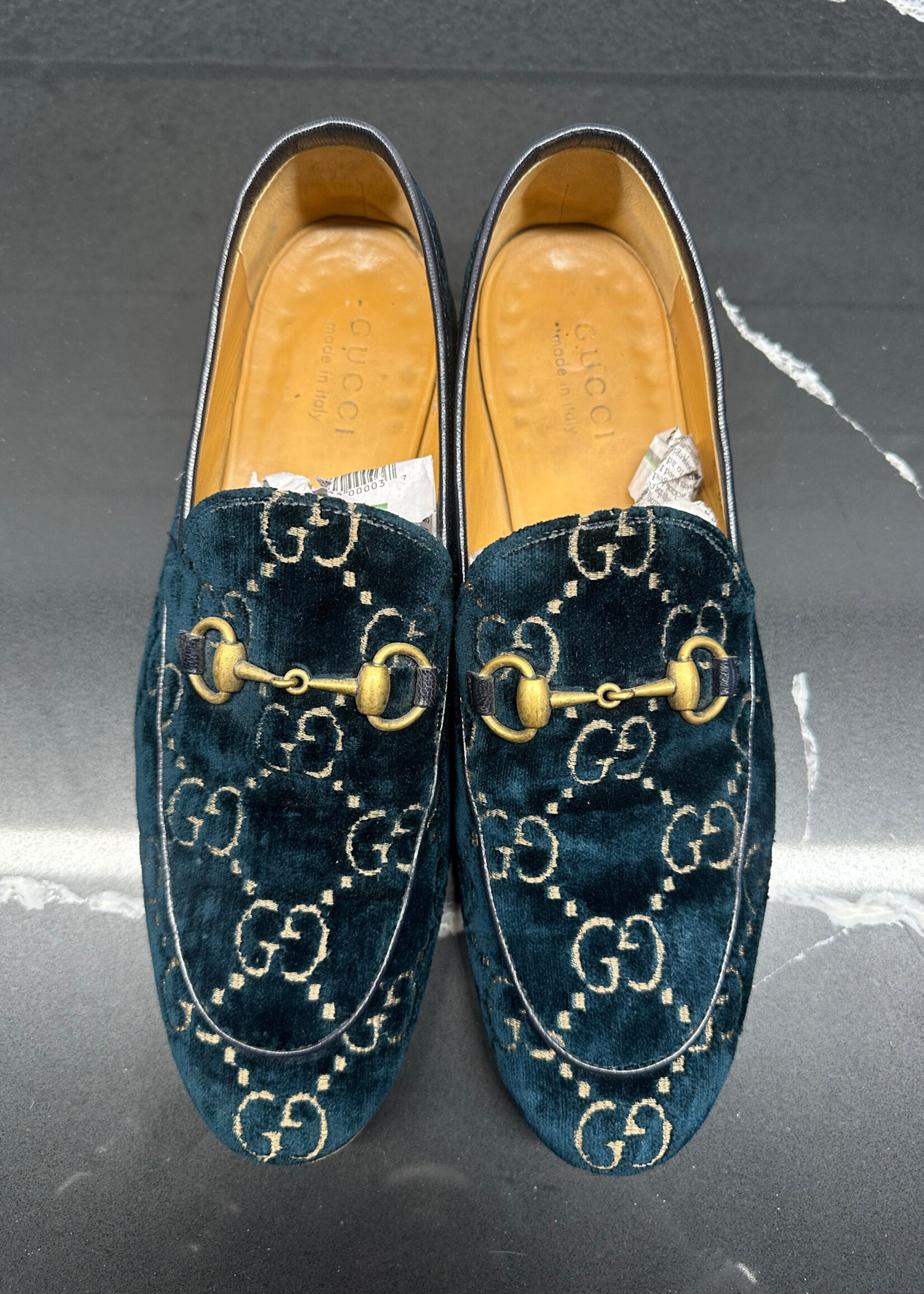 Gucci GG Velvet Logo Loafers Masc 9
