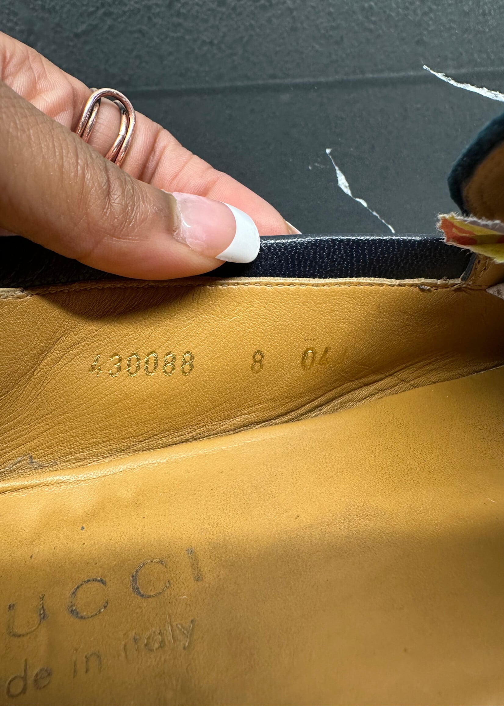 Gucci GG Velvet Logo Loafers Masc 9