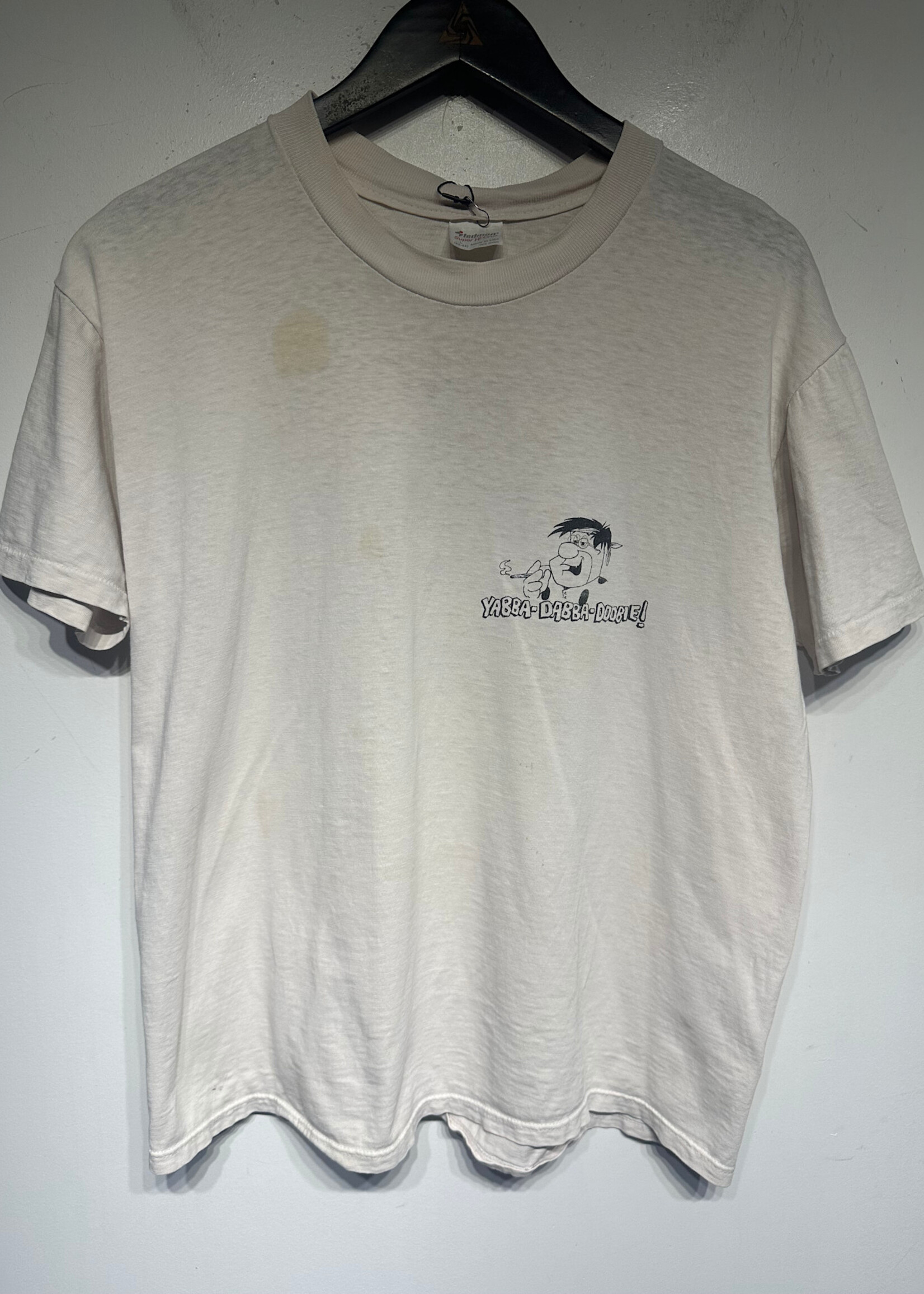 Yabba Dabba Doobie Gateful Dead Flintstones Tee Masc L As IS