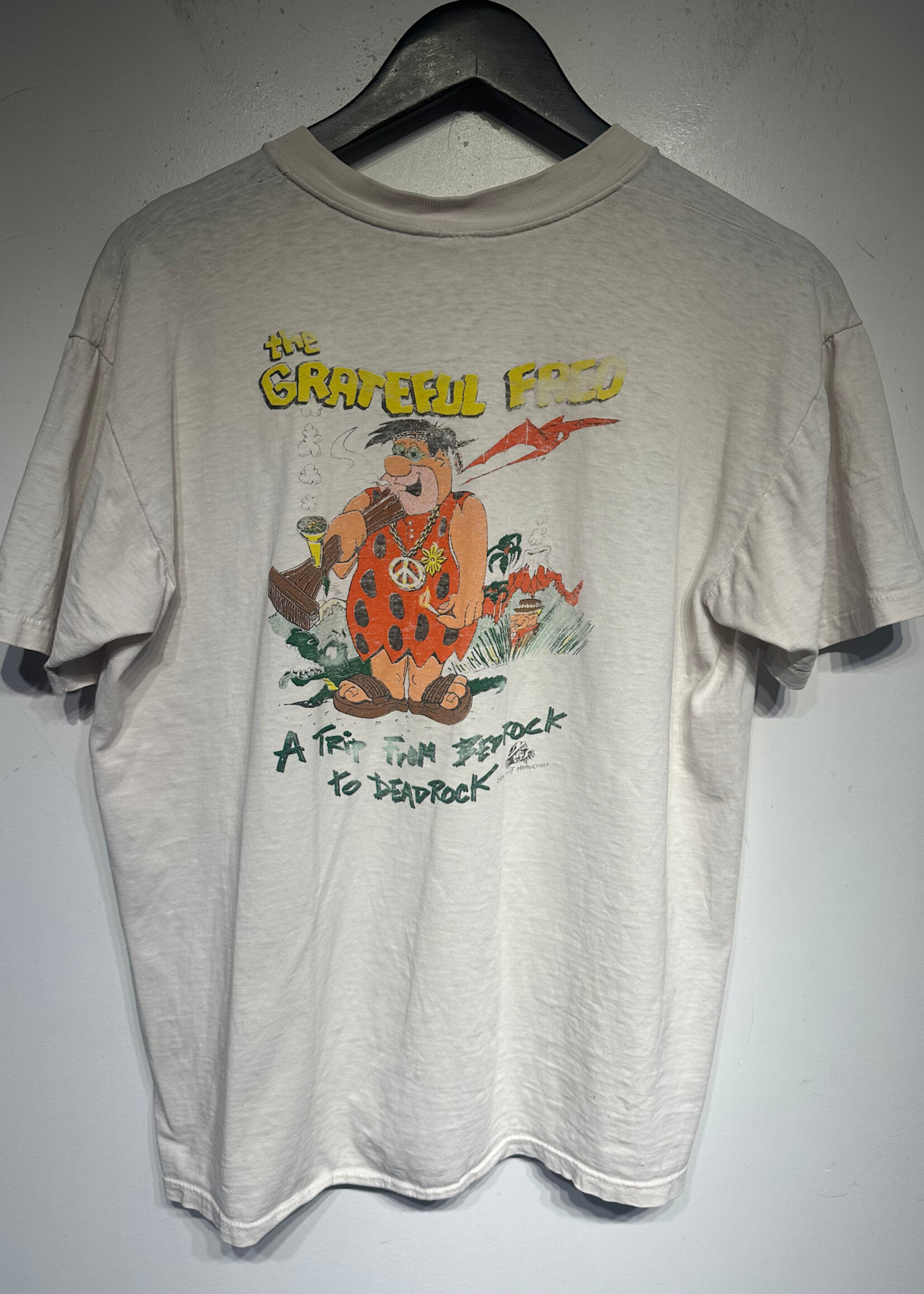 Yabba Dabba Doobie Gateful Dead Flintstones Tee Masc L As IS