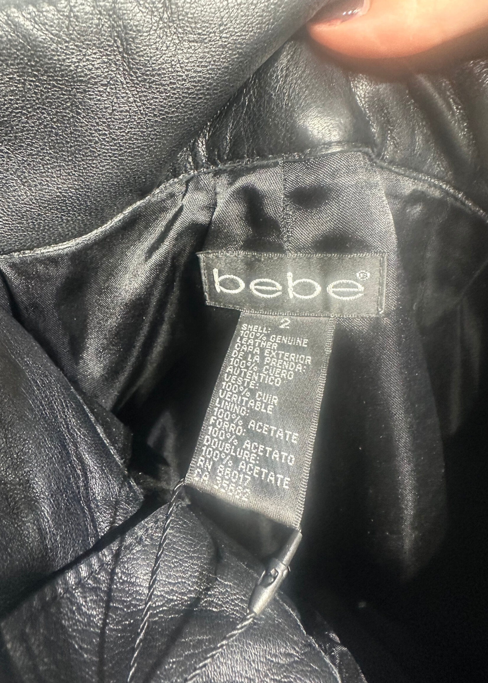 Bebe Leather Pants Fem 26