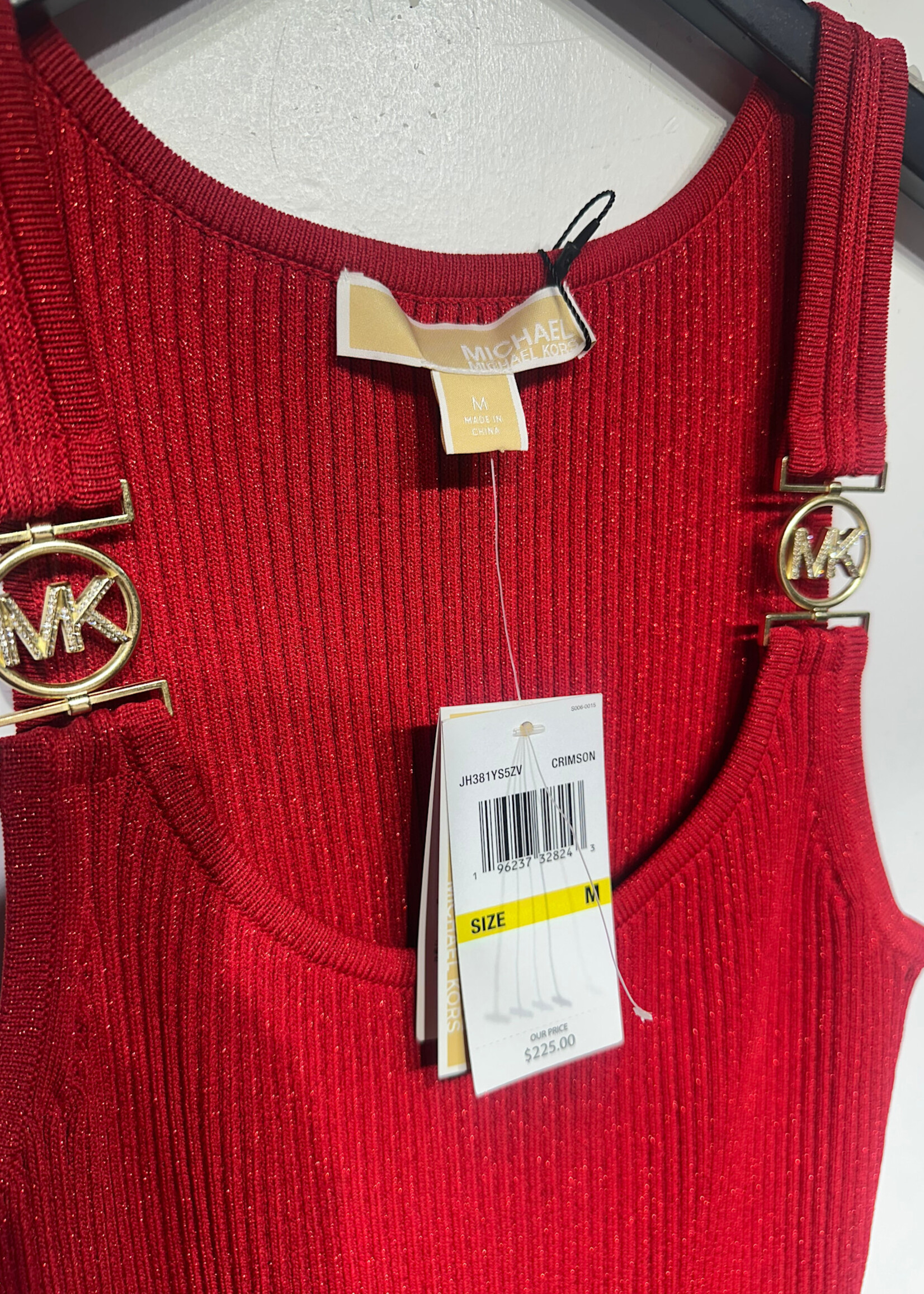 Michael Kors NWT Red Sparkle Dress M