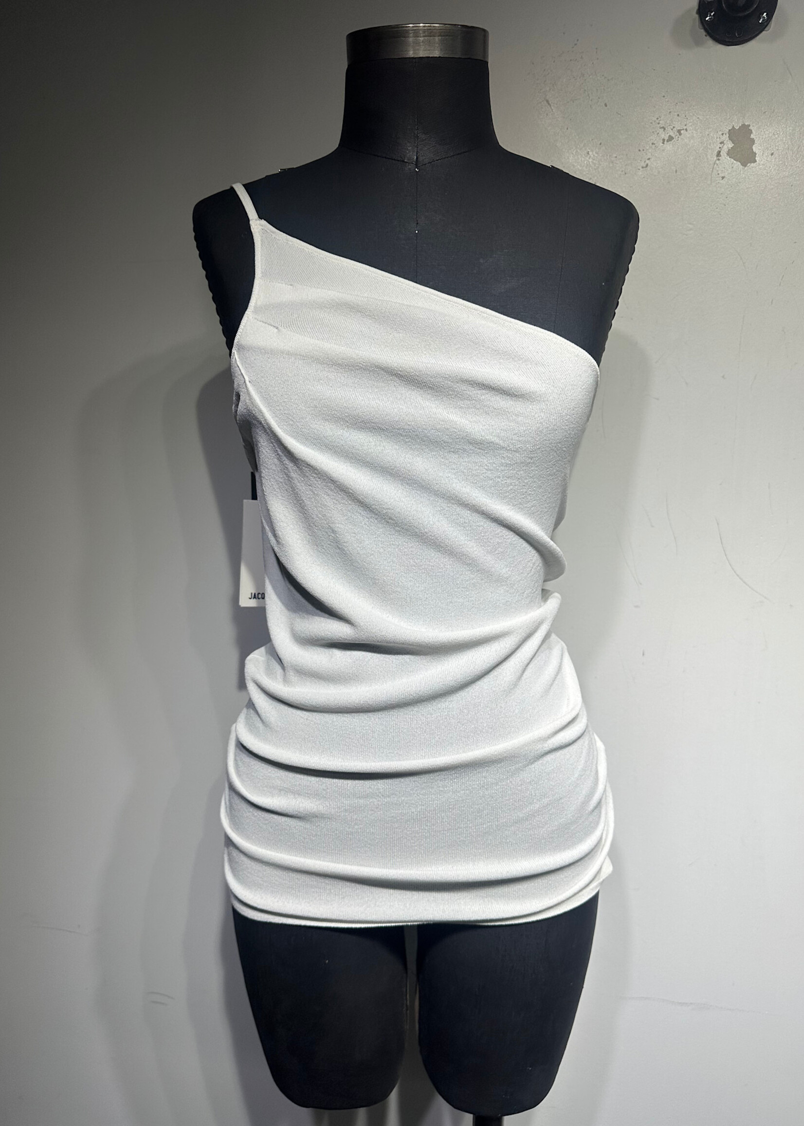 Jacquemus NWT One Shoulder White Top M