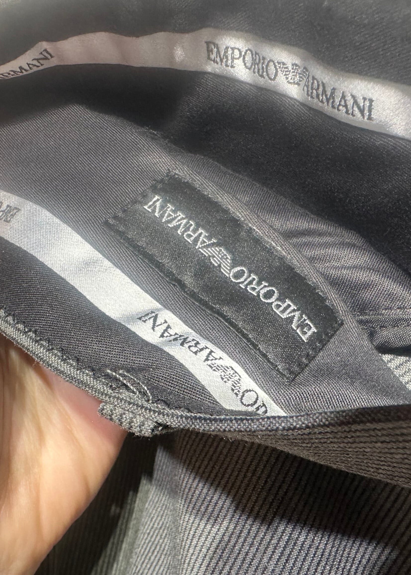 NWT Emporio Armani Grey Pinstripe Pants Masc 34