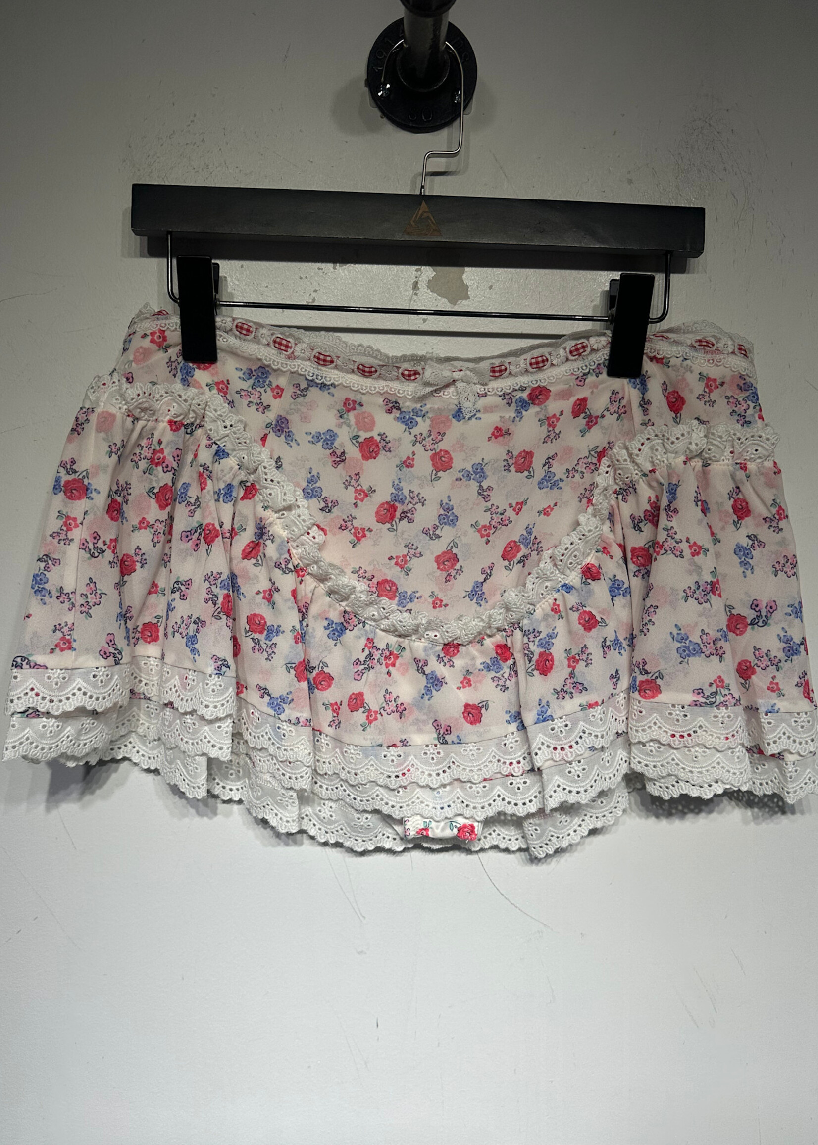 For Love and Lemons NWT Floral Mini Skirt L