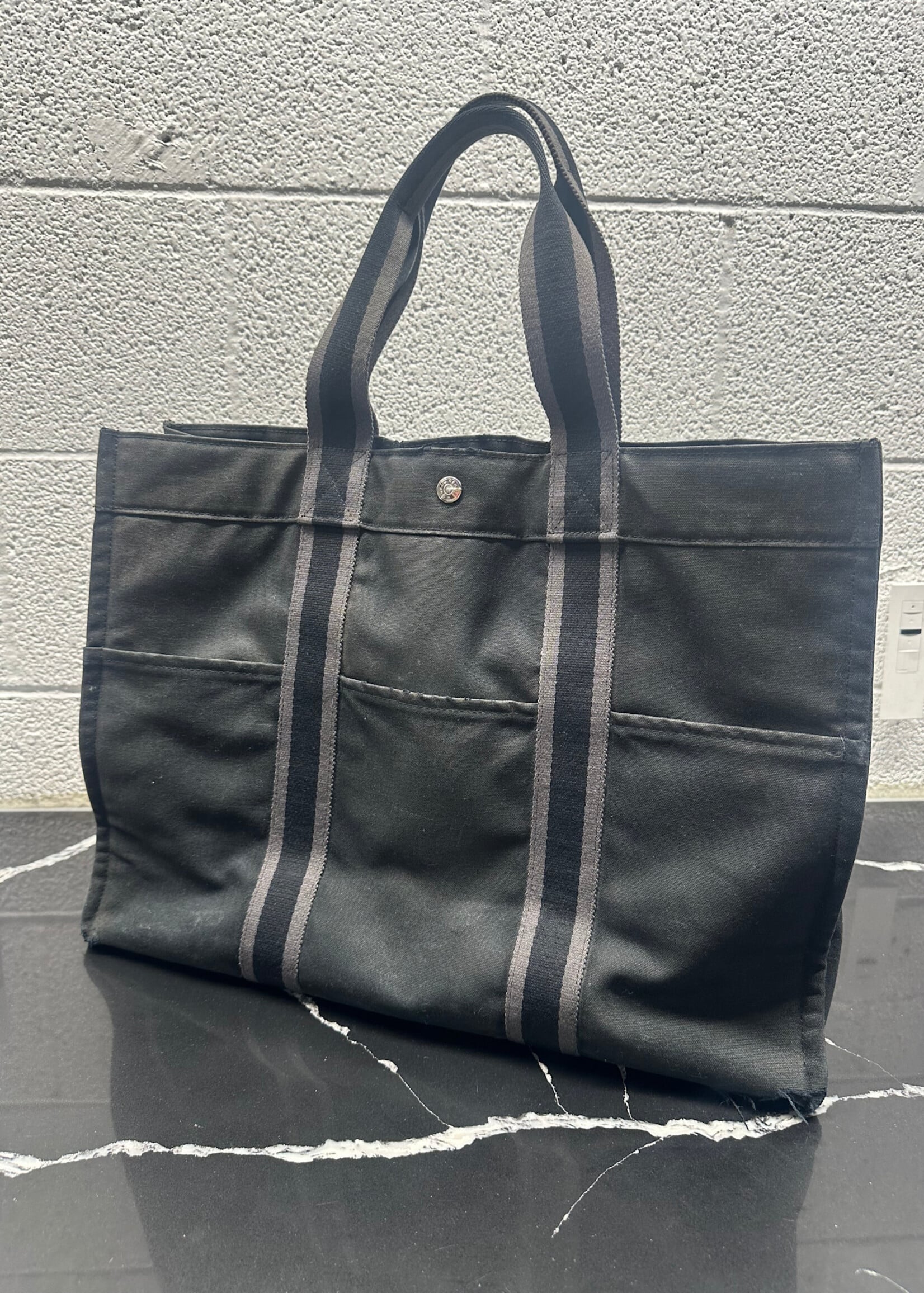 Hermes Toile Fourre-Tout Tote AS IS