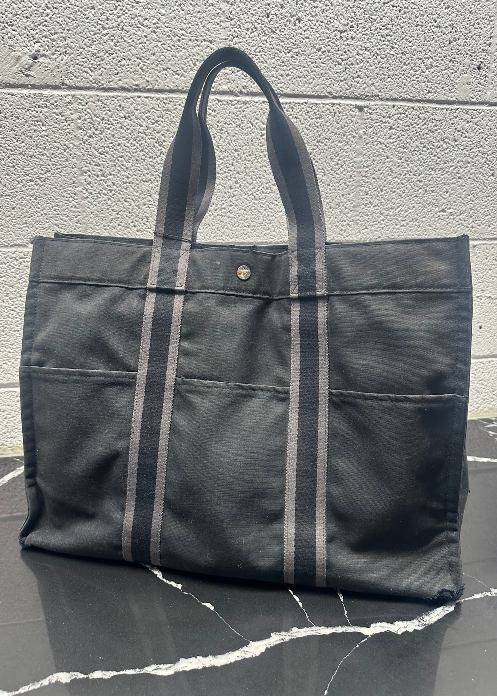 Hermes Toile Fourre-Tout Tote AS IS