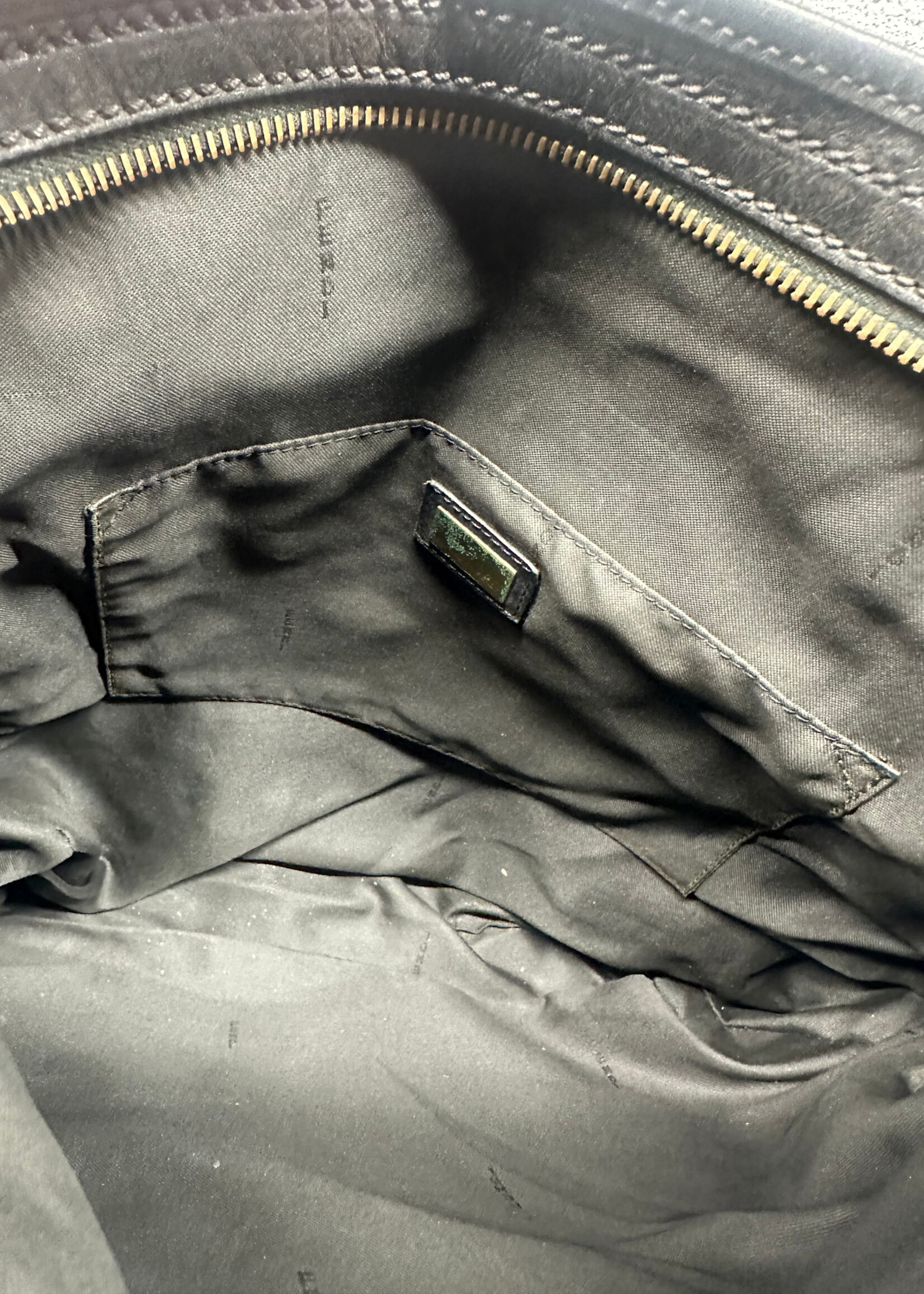 Fendi Zucca Logo Canvas Shoulder Bag