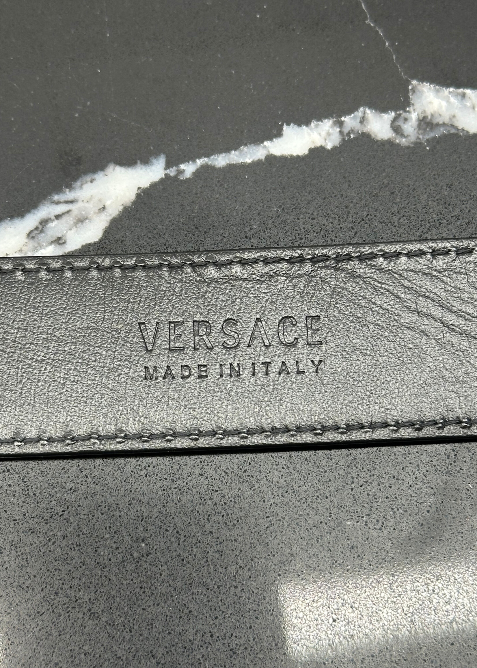 Versace La Medusa Leather Belt 34