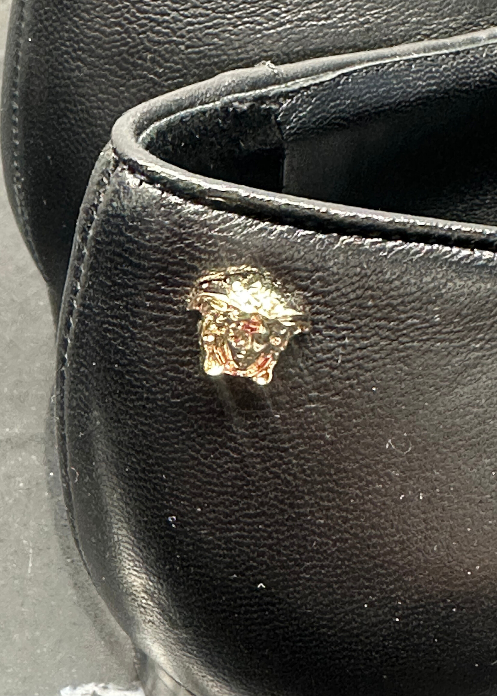 Versace Black Work Flats 38