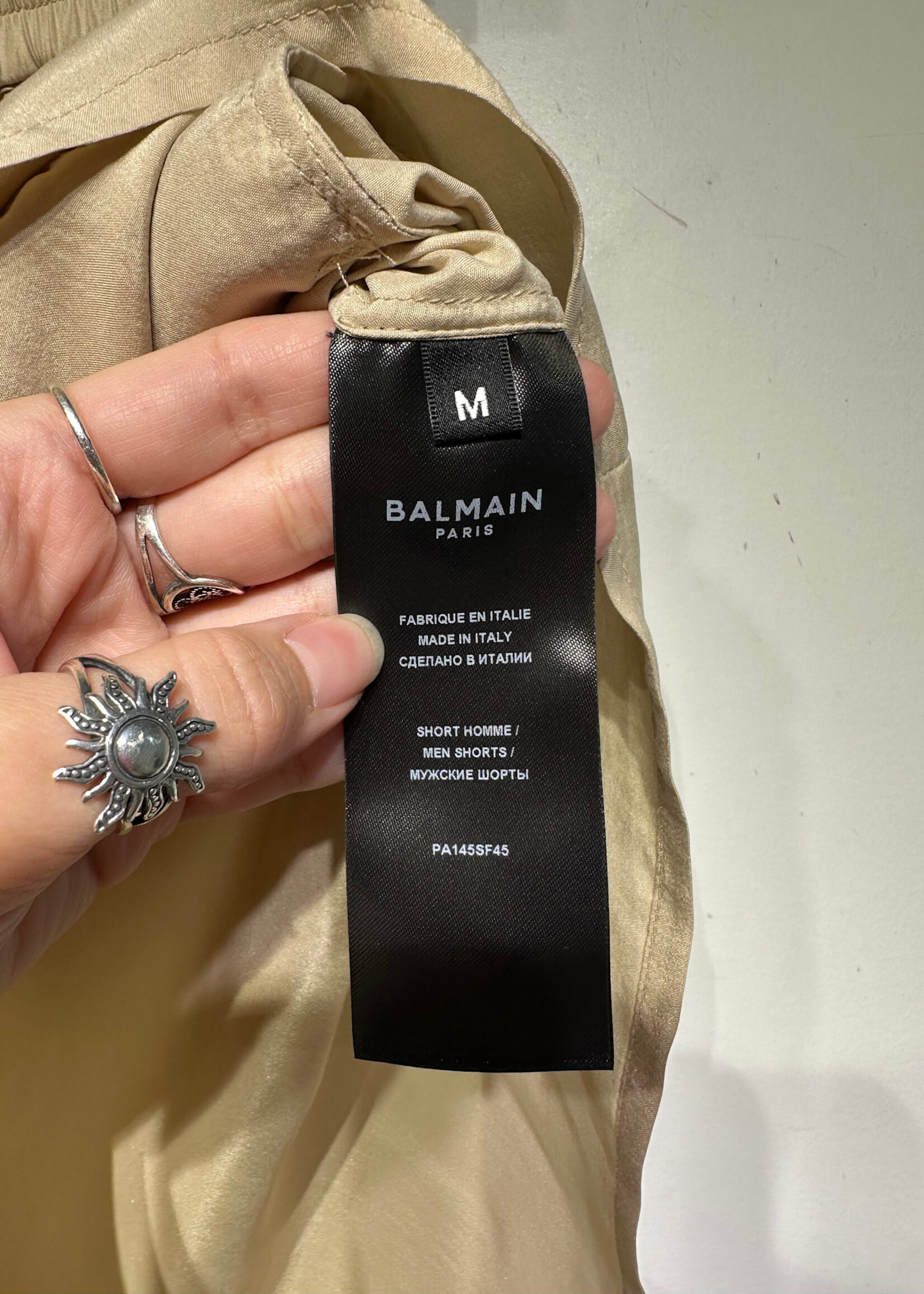 Balmain Paris Sun Emblem Shorts Masc 30